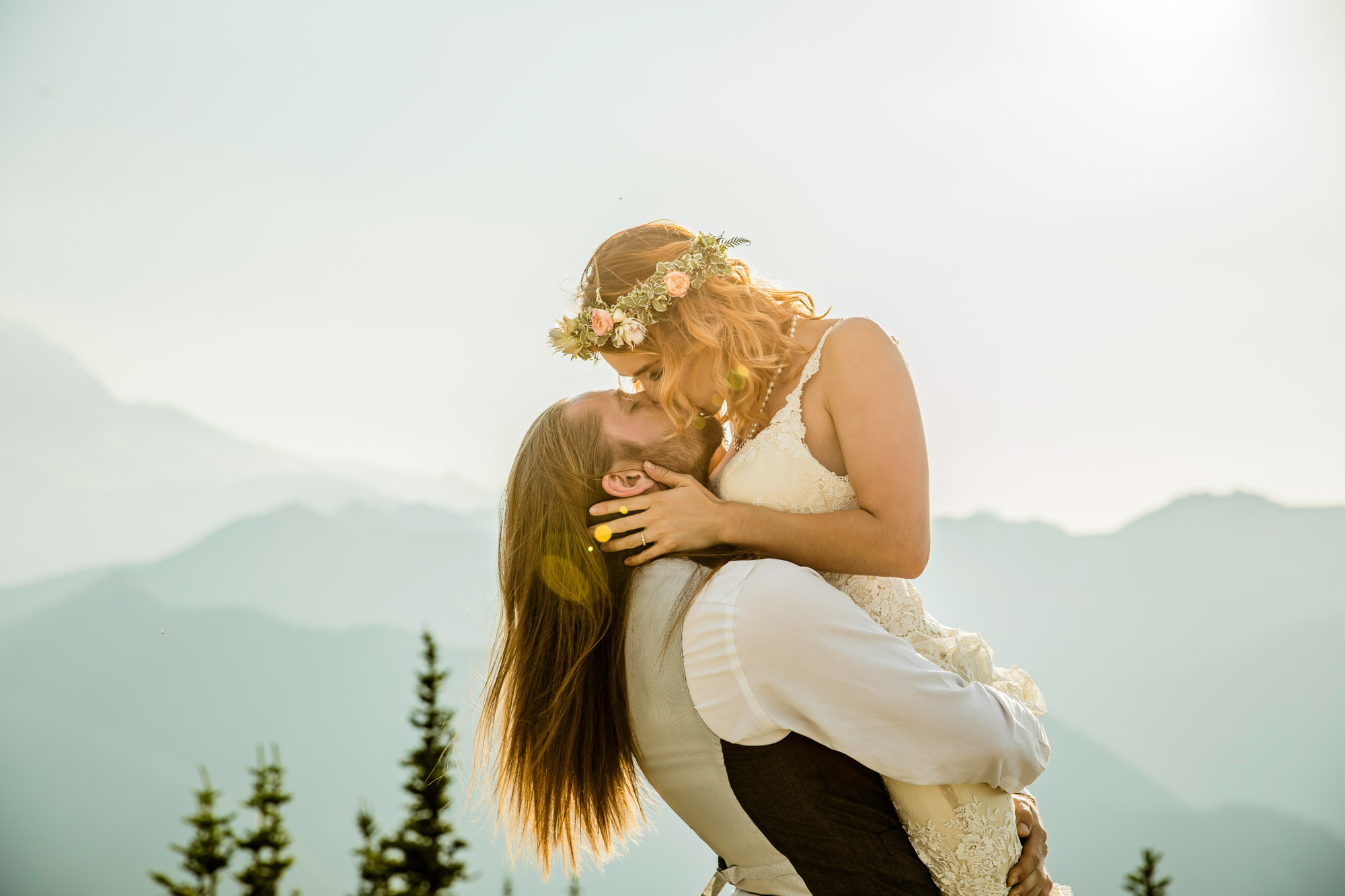 Adventure Elopement on Crystal Mountain by Seattle Wedding Photographer James Thomas Long Photography