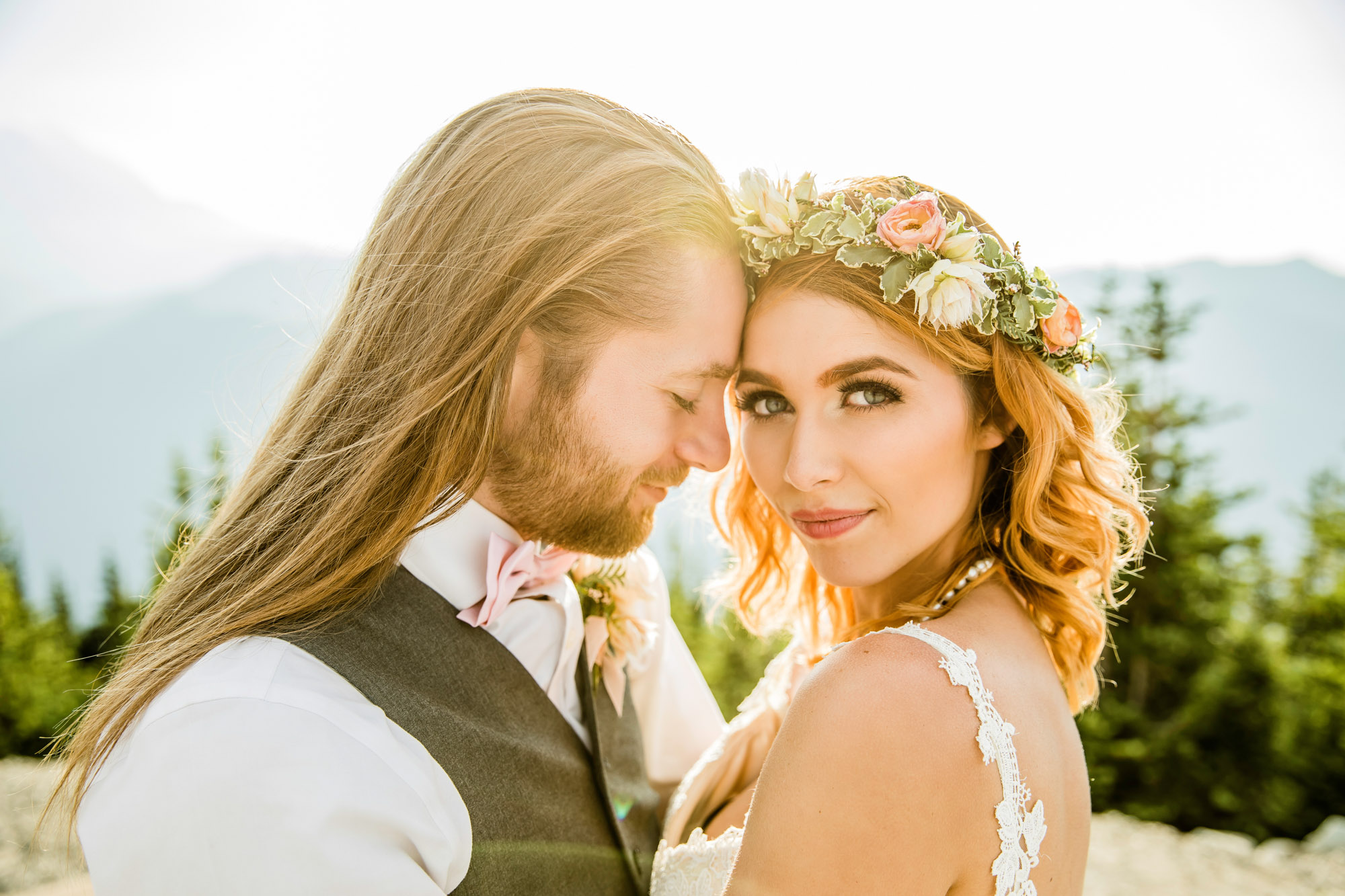 Adventure Elopement on Crystal Mountain by Seattle Wedding Photographer James Thomas Long Photography