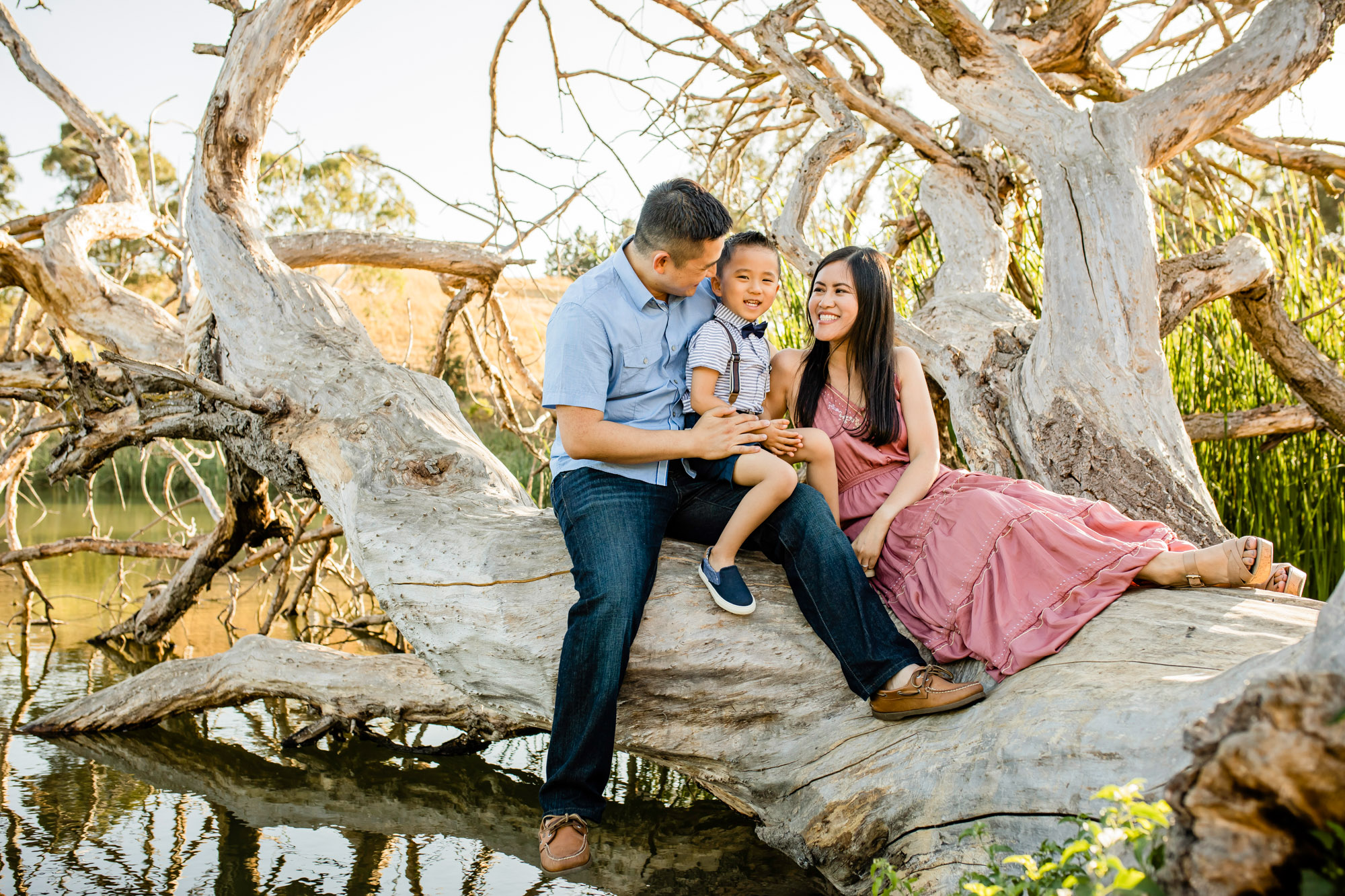 San Francisco Bay Area Family of Three by Seattle Family Photographer James Thomas Long Photography