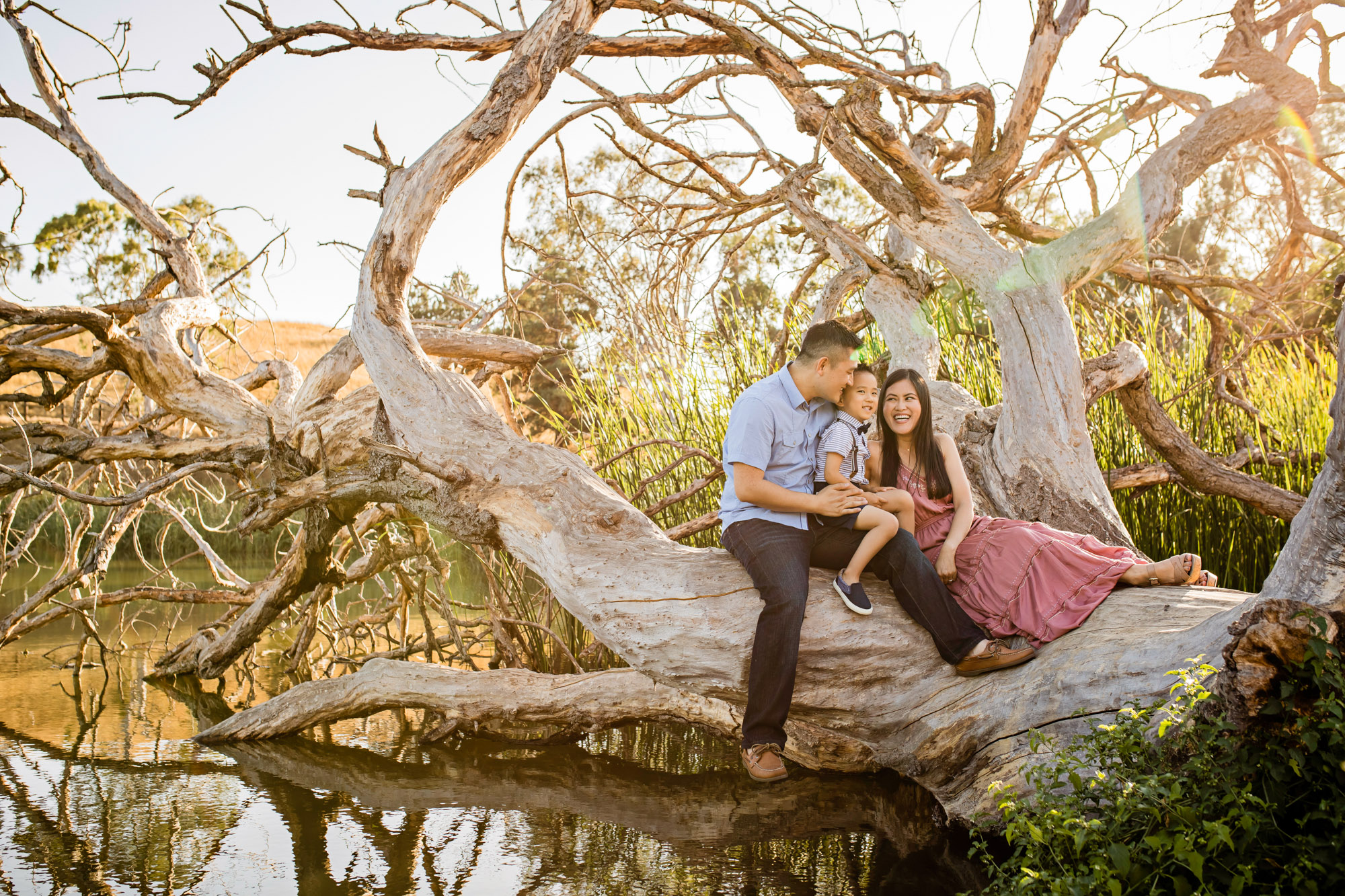 San Francisco Bay Area Family of Three by Seattle Family Photographer James Thomas Long Photography