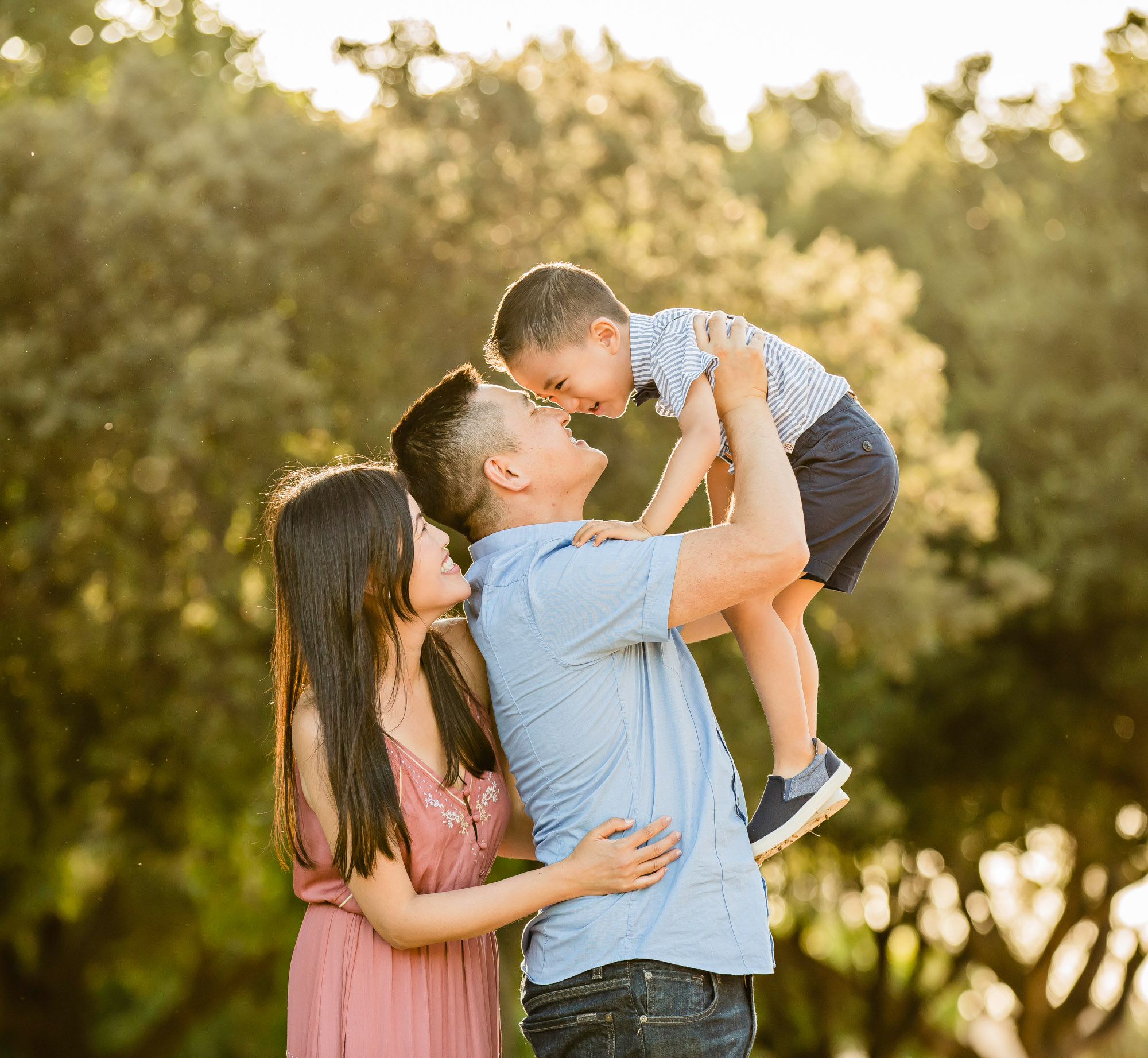 San Francisco Bay Area Family of Three by Seattle Family Photographer James Thomas Long Photography