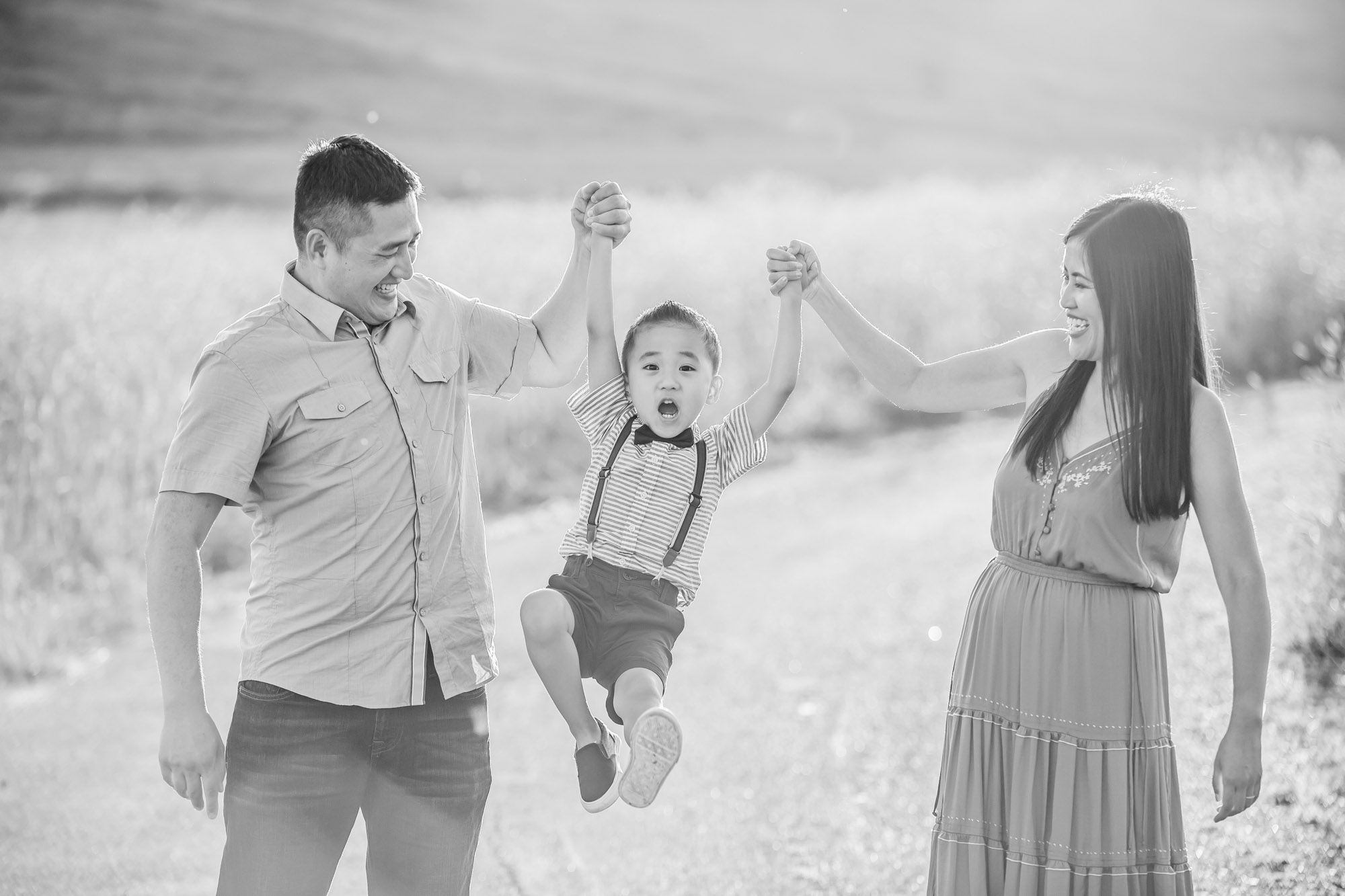 San Francisco Bay Area Family of Three by Seattle Family Photographer James Thomas Long Photography