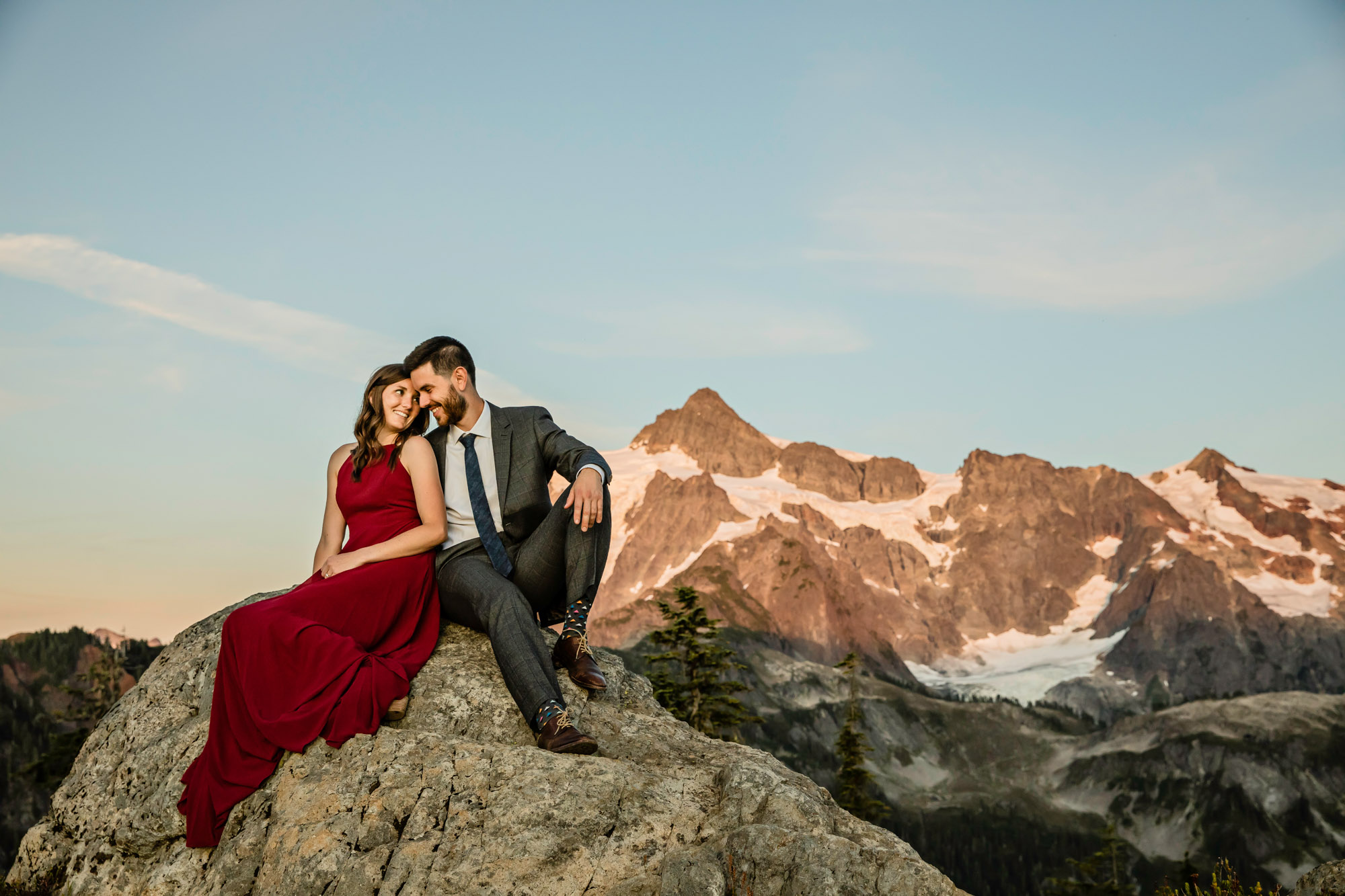 North Cascade Mount Baker adventure engagement session by James Thomas Long Photography