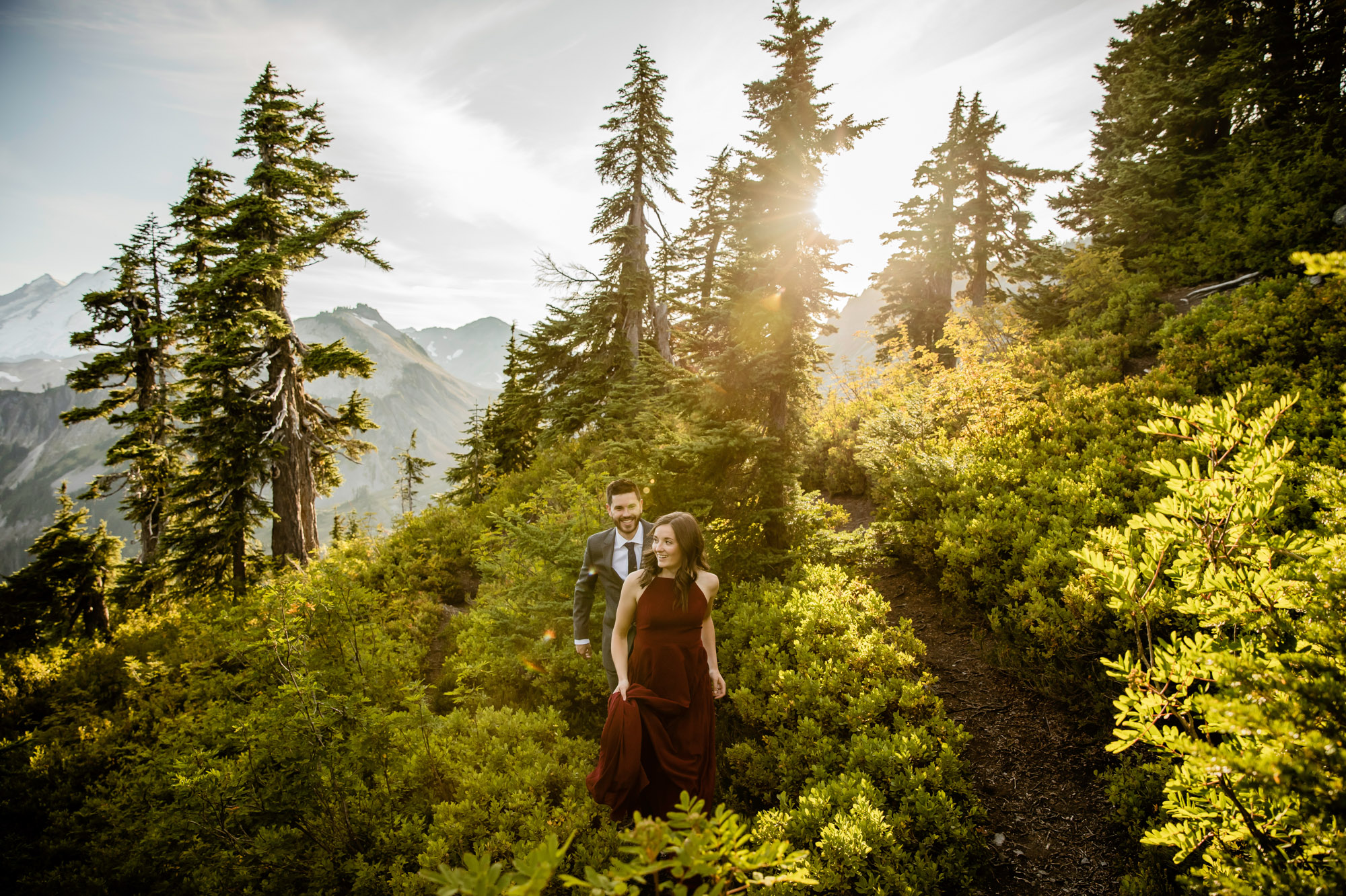 North Cascade Mount Baker adventure engagement session by James Thomas Long Photography