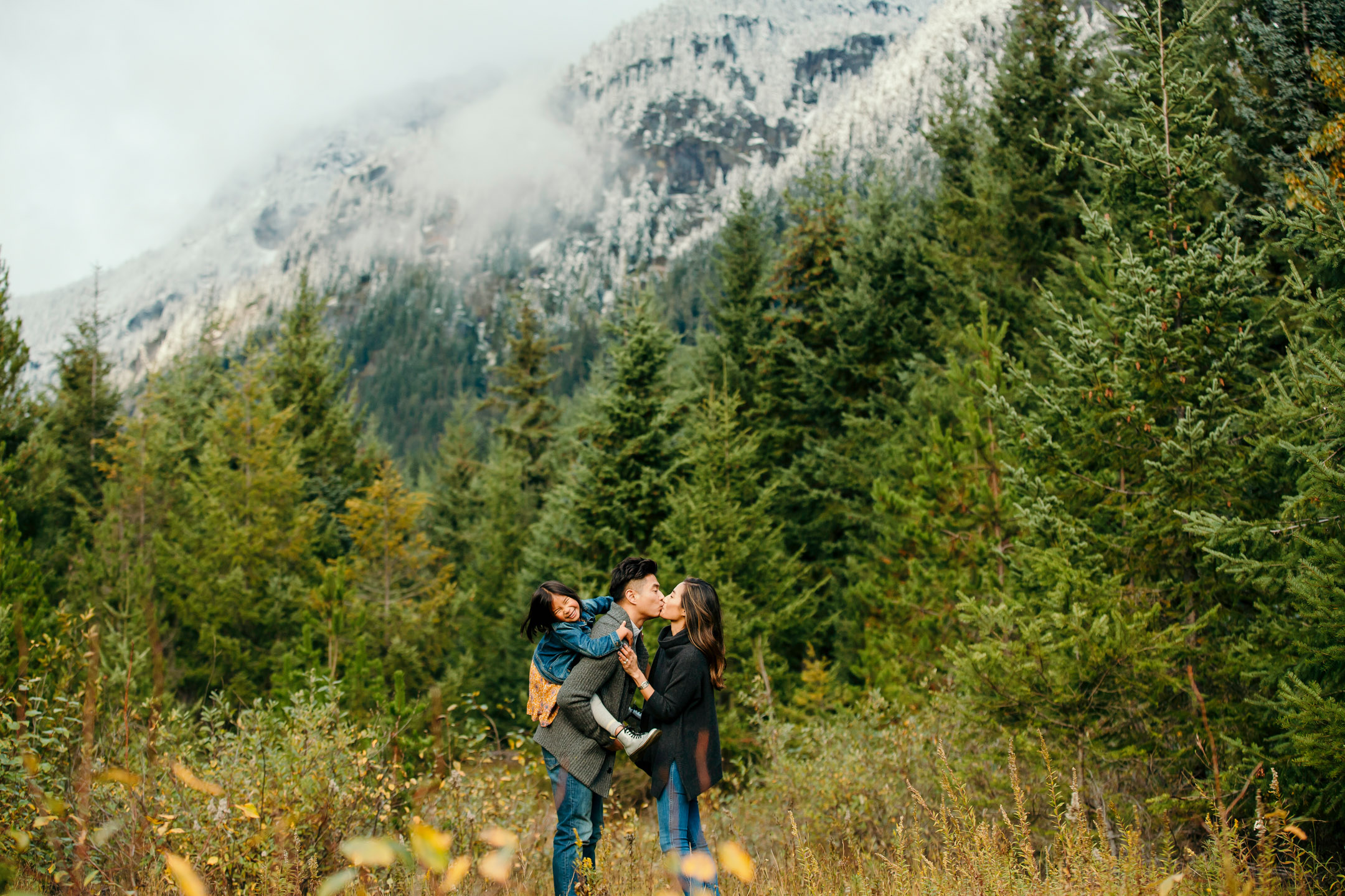 Family photography session at Snoqualmie Pass in the mountains by Snoqualmie Family Photographer James Thomas Long Photography