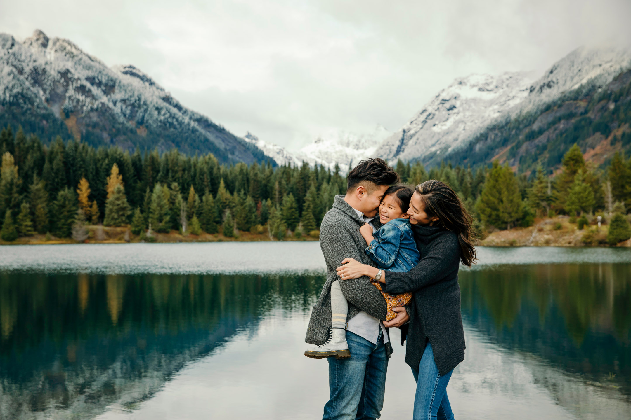 Family photography session at Snoqualmie Pass in the mountains by Snoqualmie Family Photographer James Thomas Long Photography