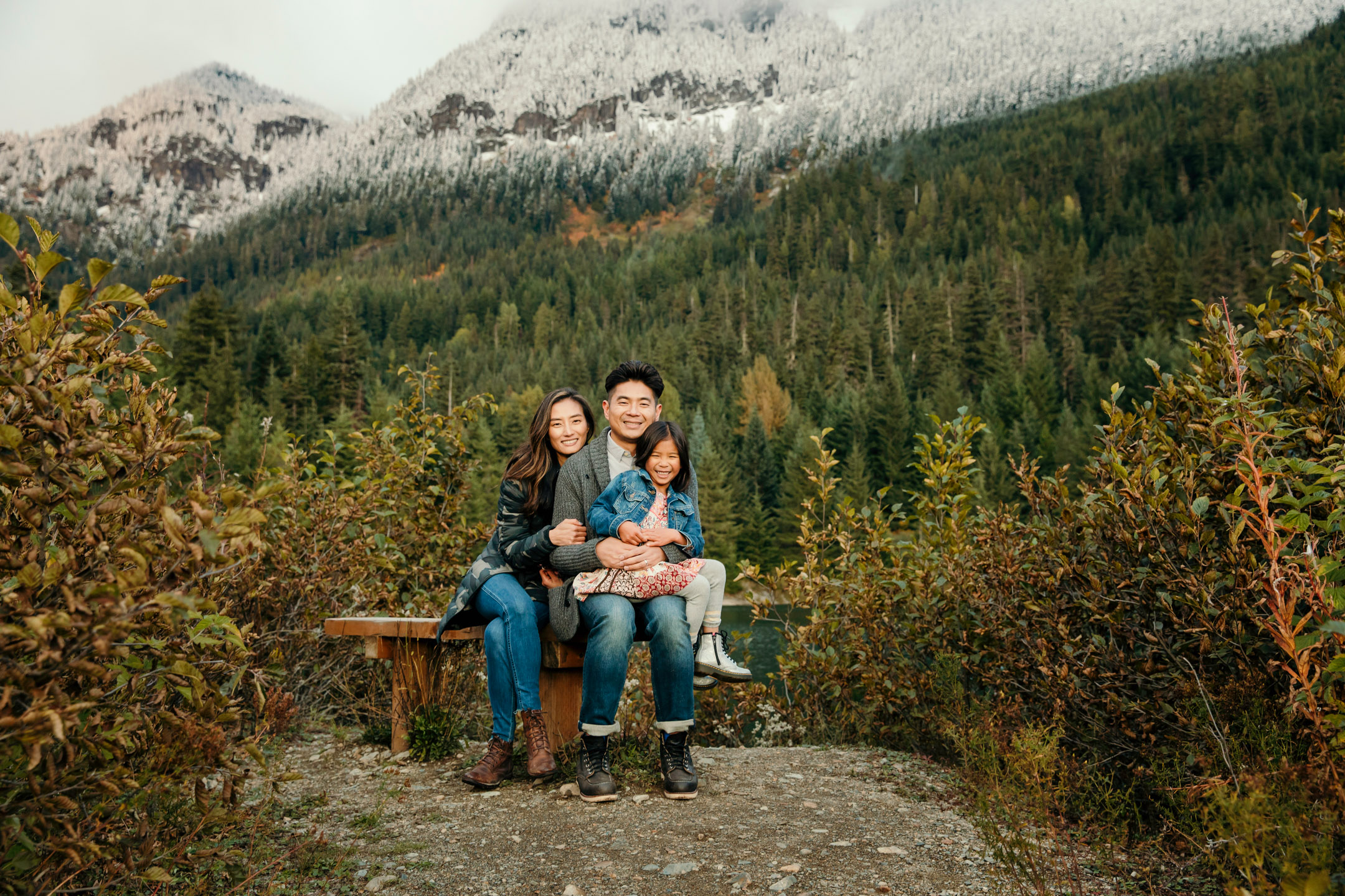 Family photography session at Snoqualmie Pass in the mountains by Snoqualmie Family Photographer James Thomas Long Photography