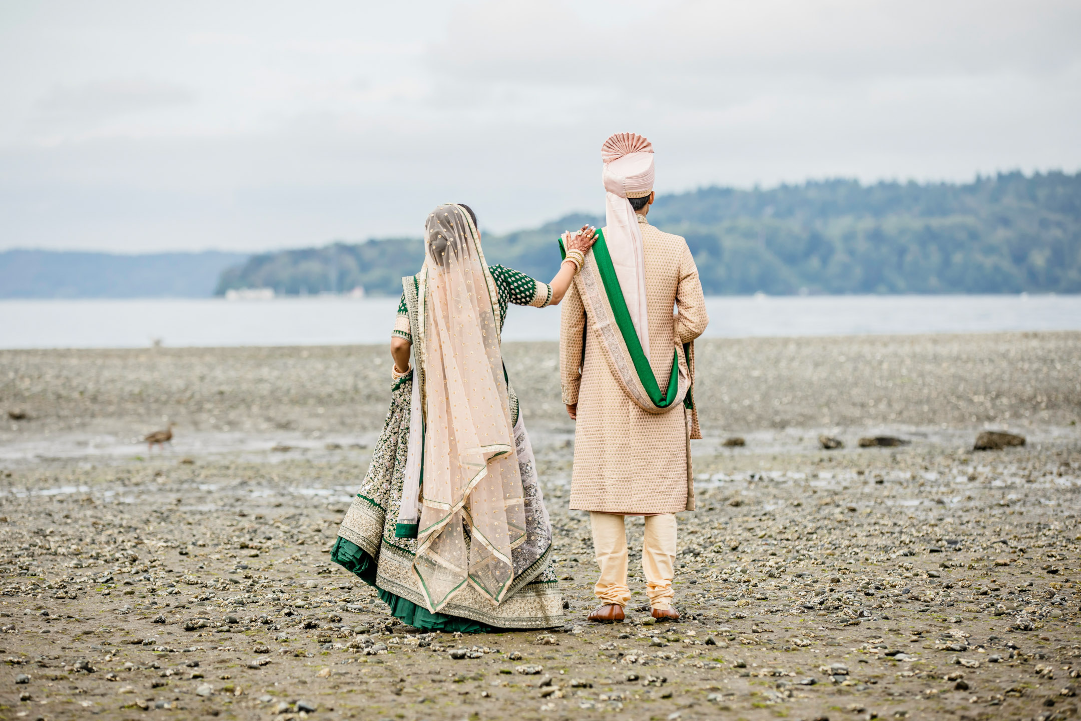 Des Moines Beach Park Indian Wedding by Seattle Wedding Photographer James Thomas Long Photography