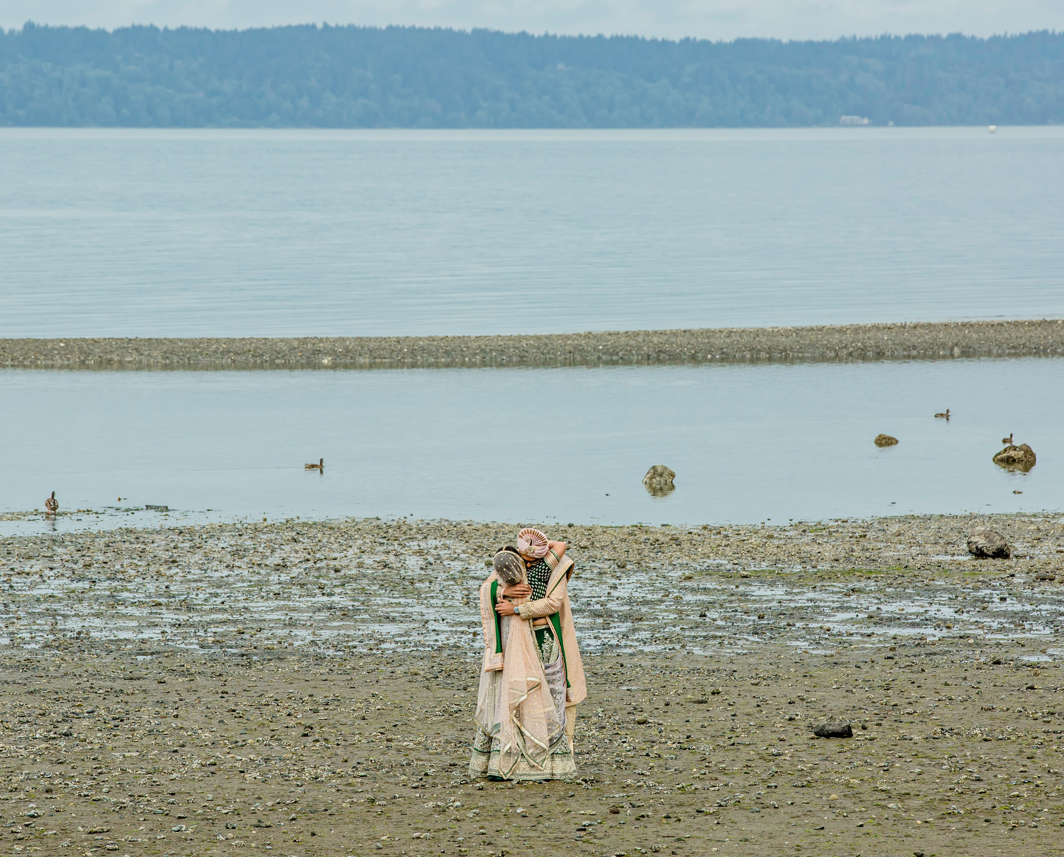 Des Moines Beach Park Indian Wedding by Seattle Wedding Photographer James Thomas Long Photography