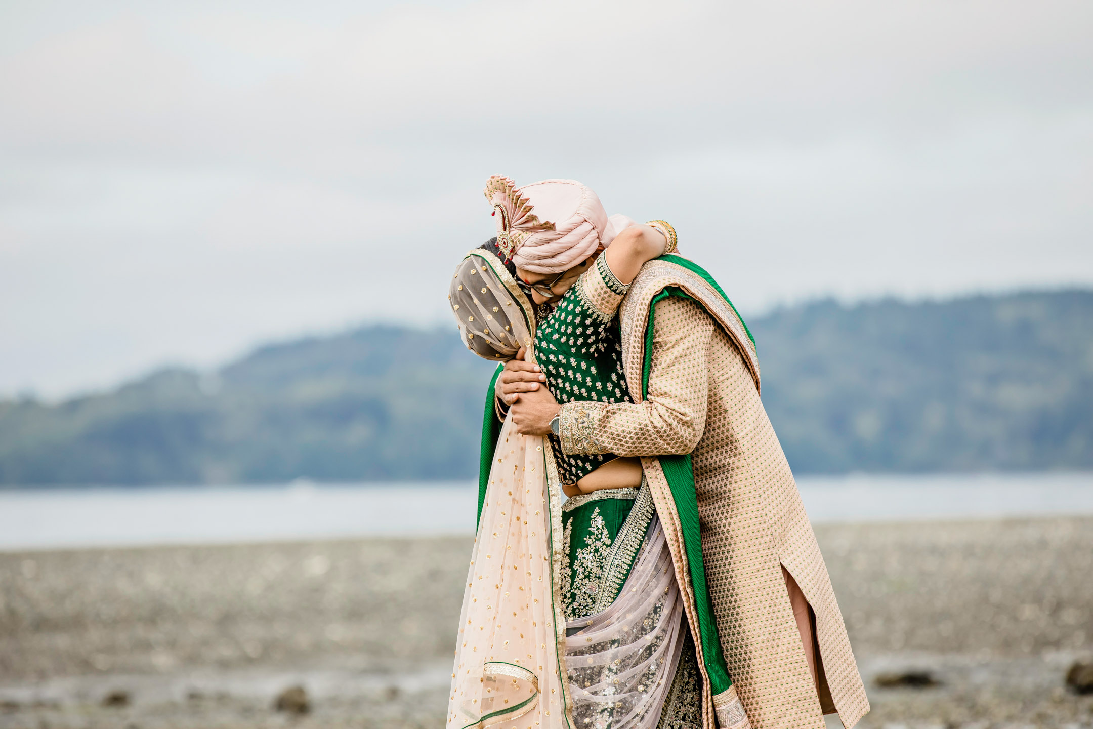 Des Moines Beach Park Indian Wedding by Seattle Wedding Photographer James Thomas Long Photography