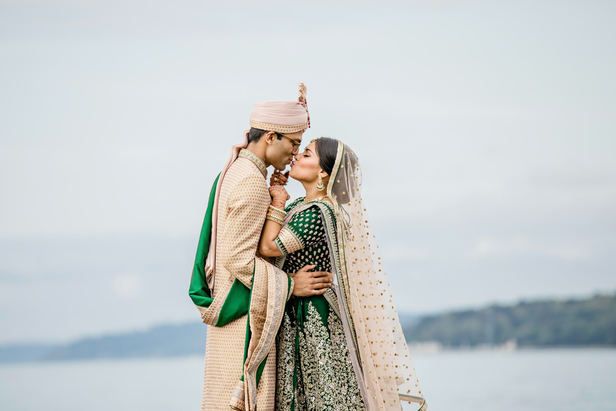 Des Moines Beach Park Indian Wedding by Seattle Wedding Photographer James Thomas Long Photography