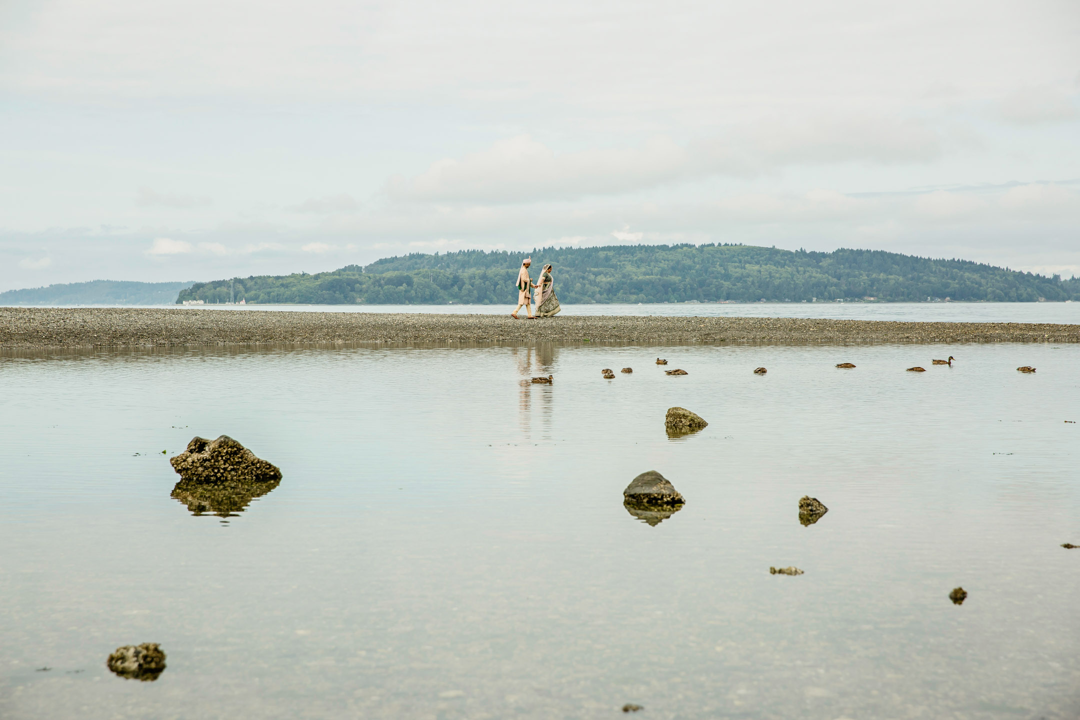 Des Moines Beach Park Indian Wedding by Seattle Wedding Photographer James Thomas Long Photography