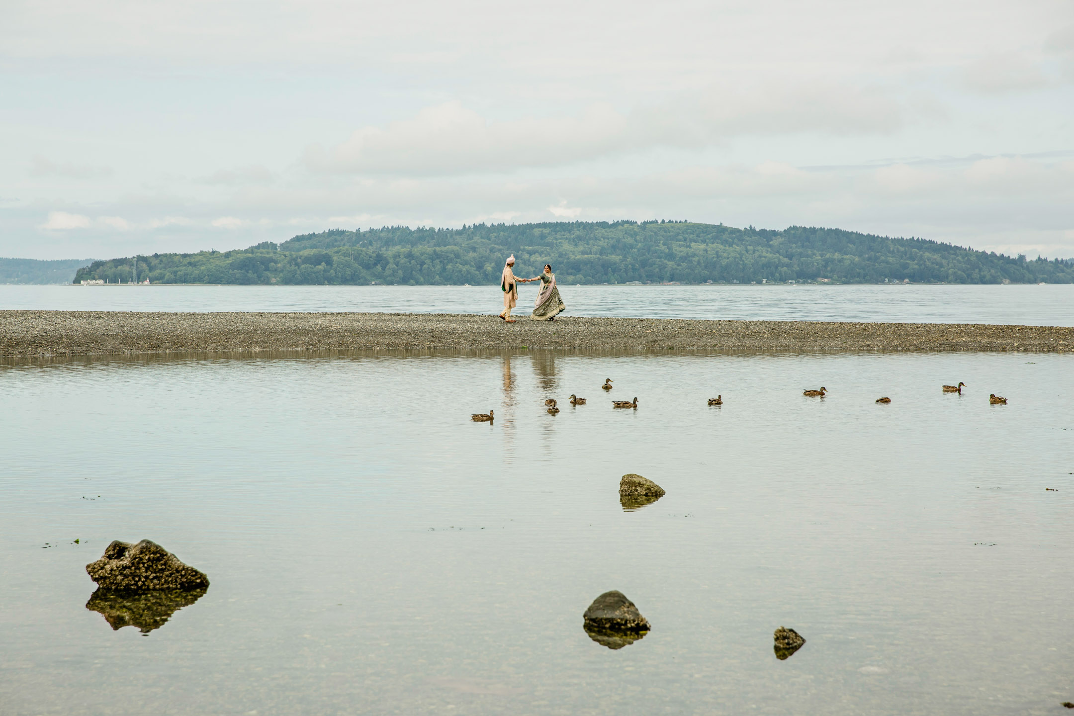 Des Moines Beach Park Indian Wedding by Seattle Wedding Photographer James Thomas Long Photography