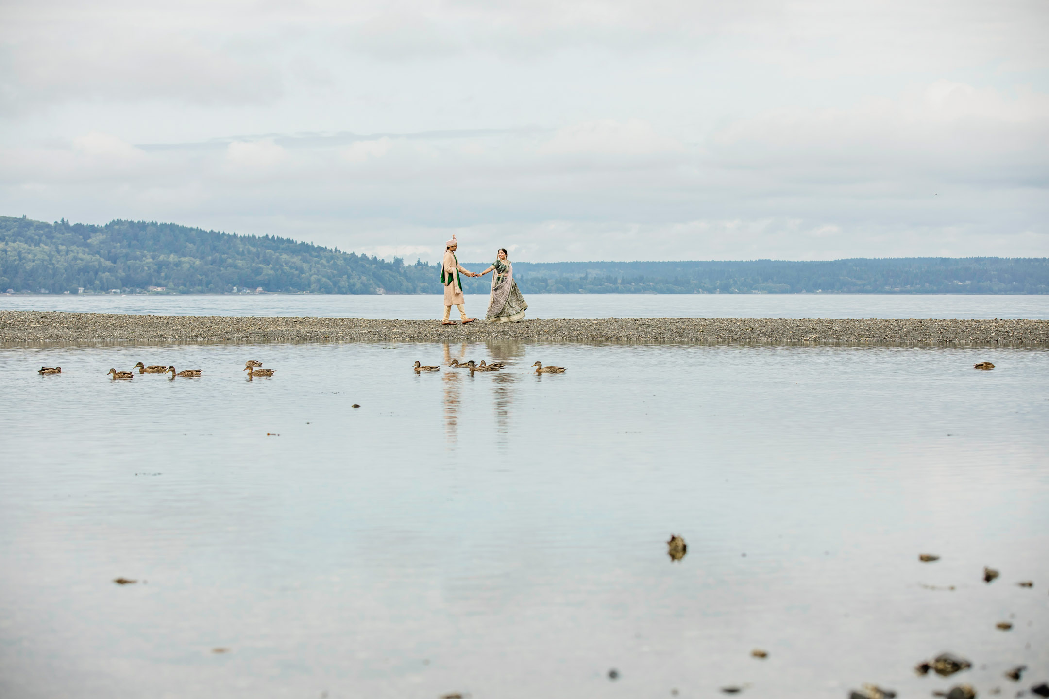 Des Moines Beach Park Indian Wedding by Seattle Wedding Photographer James Thomas Long Photography