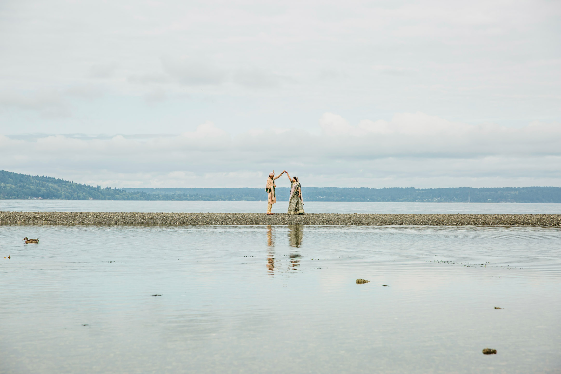 Des Moines Beach Park Indian Wedding by Seattle Wedding Photographer James Thomas Long Photography