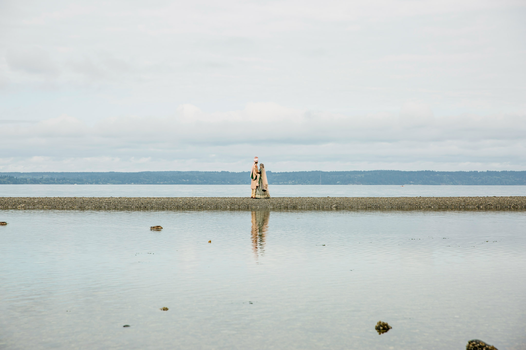 Des Moines Beach Park Indian Wedding by Seattle Wedding Photographer James Thomas Long Photography