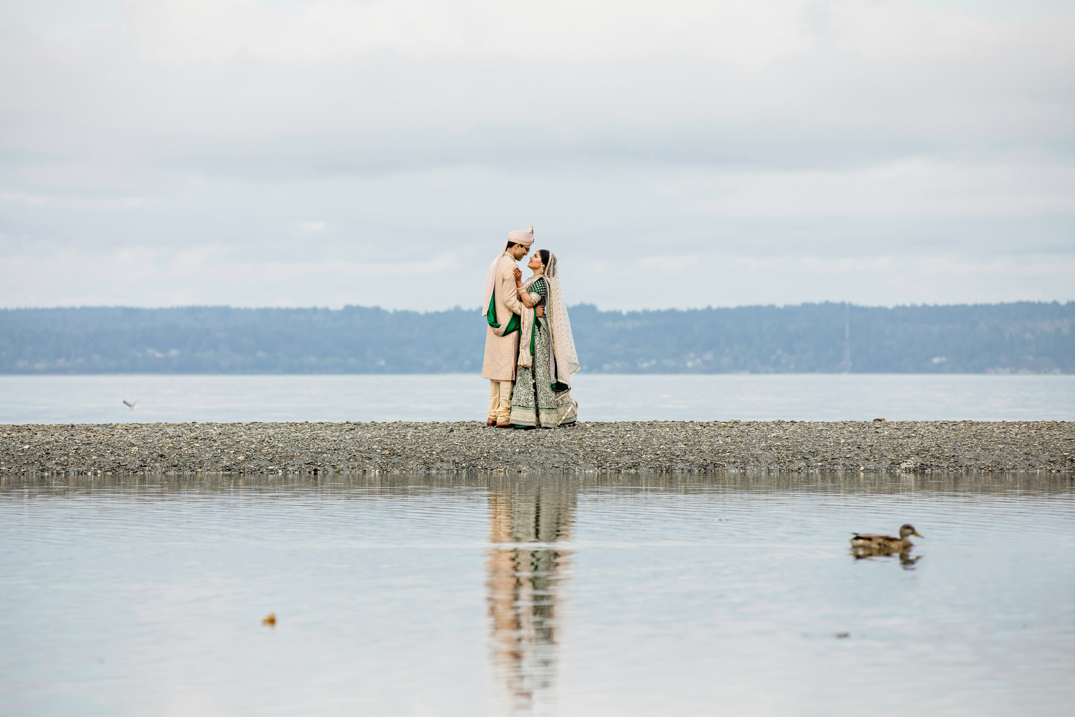 Des Moines Beach Park Indian Wedding by Seattle Wedding Photographer James Thomas Long Photography