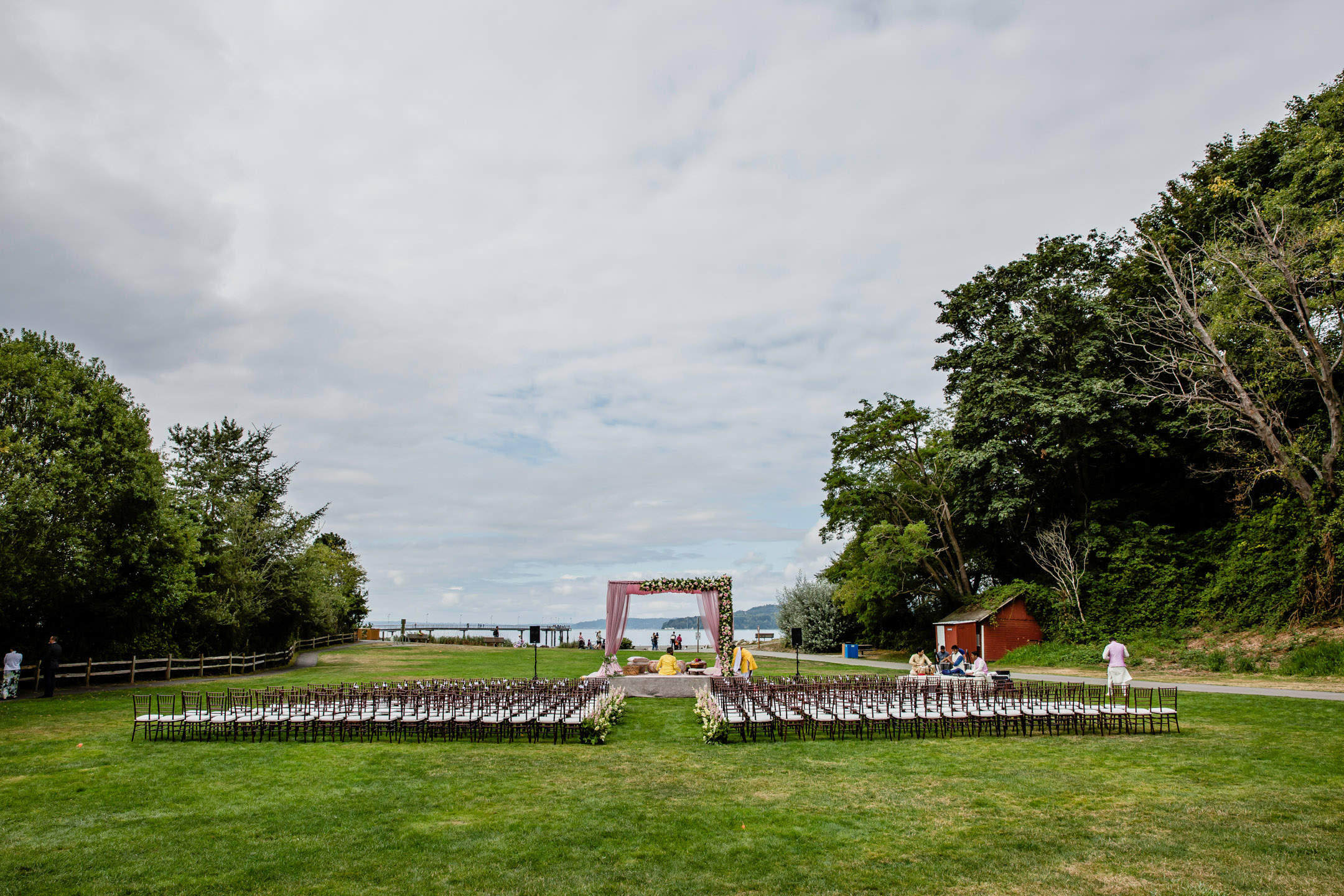 Des Moines Beach Park Indian Wedding by Seattle Wedding Photographer James Thomas Long Photography