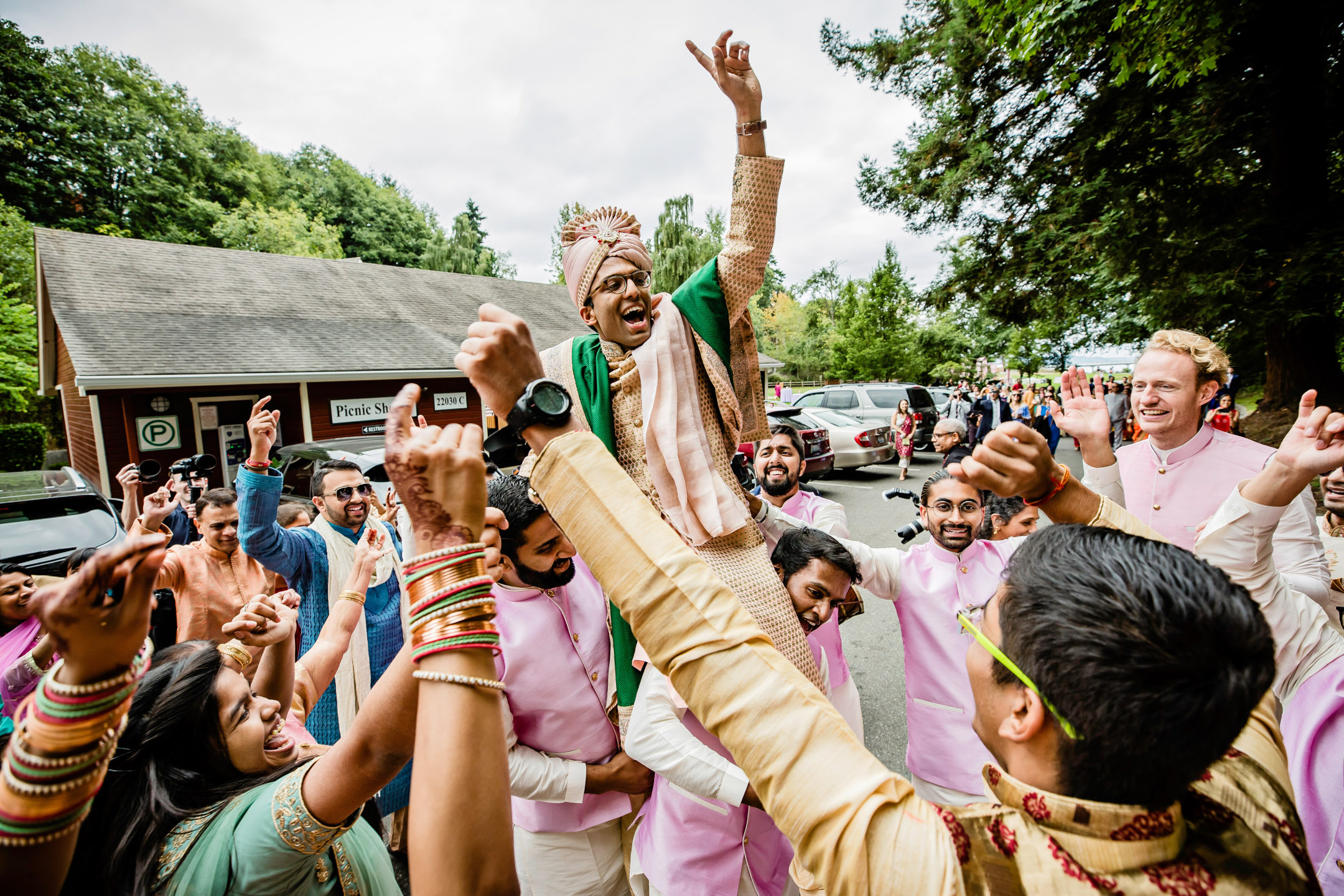 Des Moines Beach Park Indian Wedding by Seattle Wedding Photographer James Thomas Long Photography