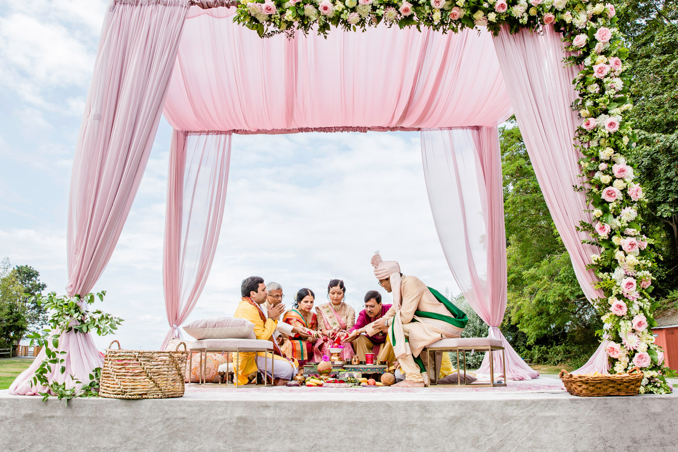 Des Moines Beach Park Indian Wedding by Seattle Wedding Photographer James Thomas Long Photography