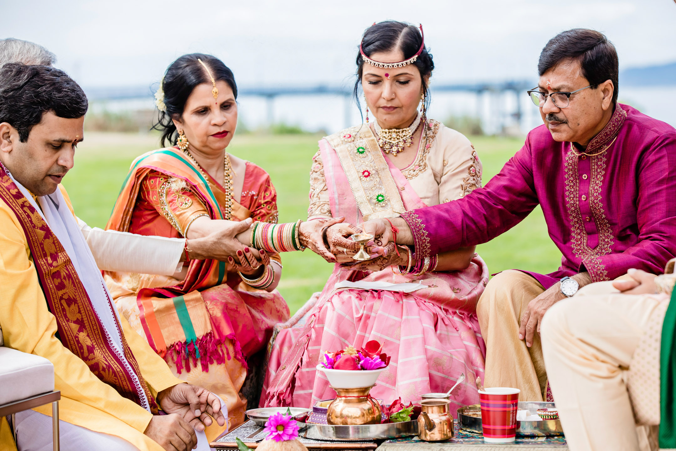 Des Moines Beach Park Indian Wedding by Seattle Wedding Photographer James Thomas Long Photography