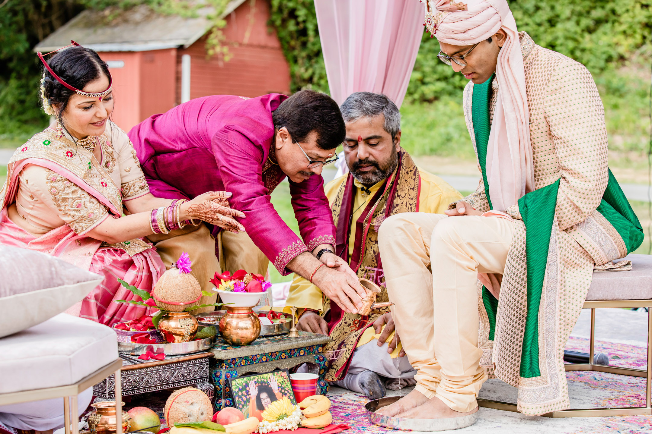 Des Moines Beach Park Indian Wedding by Seattle Wedding Photographer James Thomas Long Photography