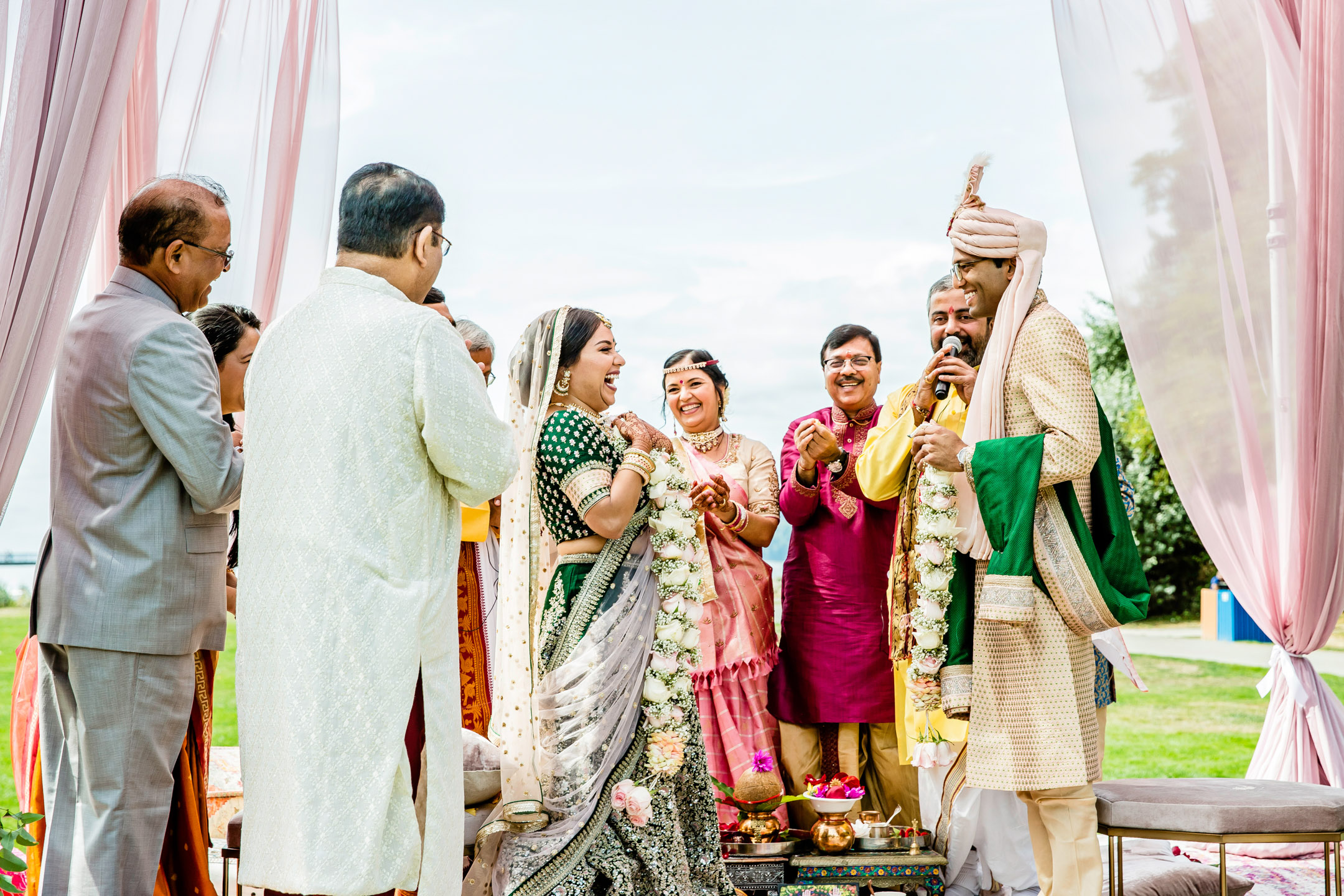 Des Moines Beach Park Indian Wedding by Seattle Wedding Photographer James Thomas Long Photography