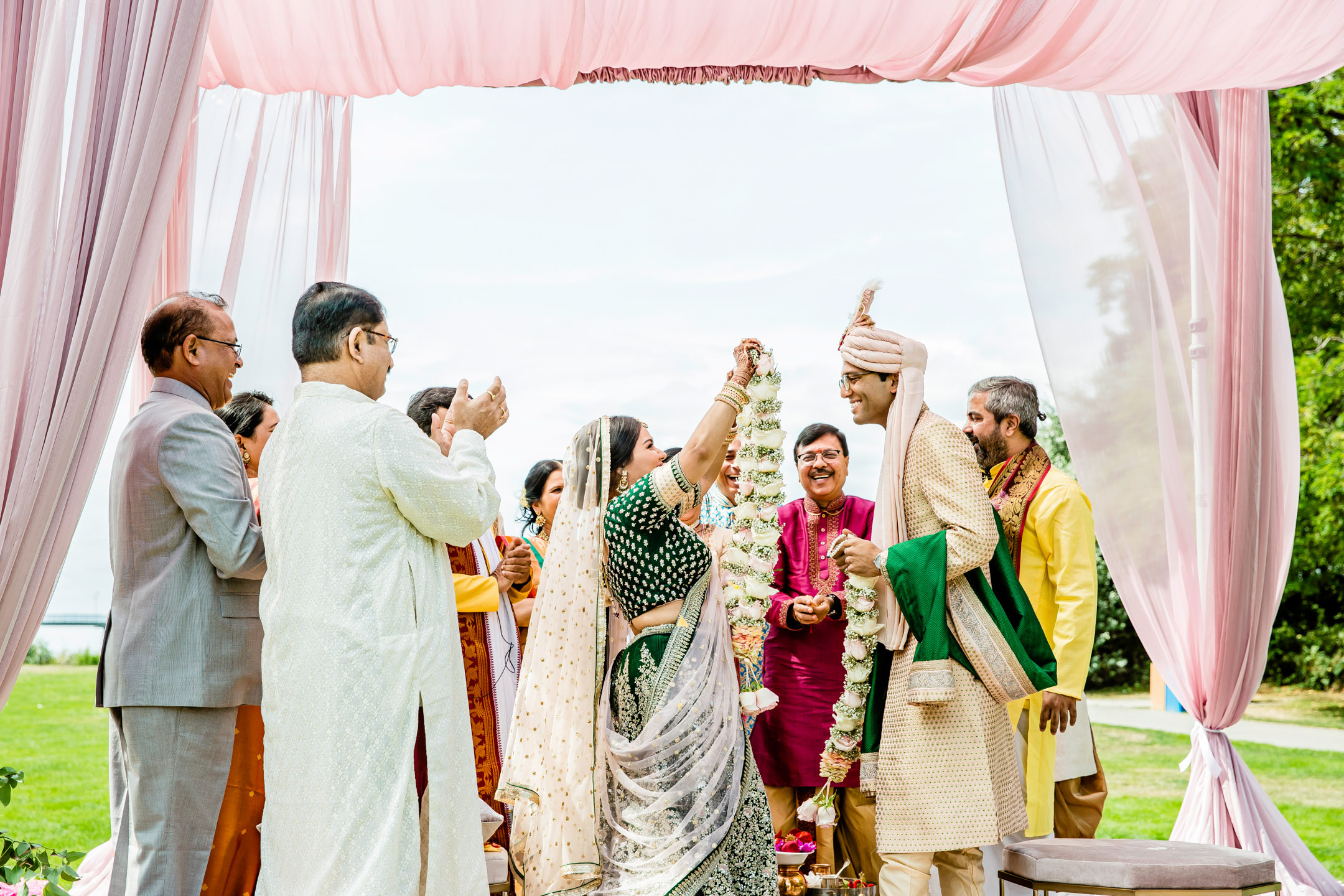 Des Moines Beach Park Indian Wedding by Seattle Wedding Photographer James Thomas Long Photography