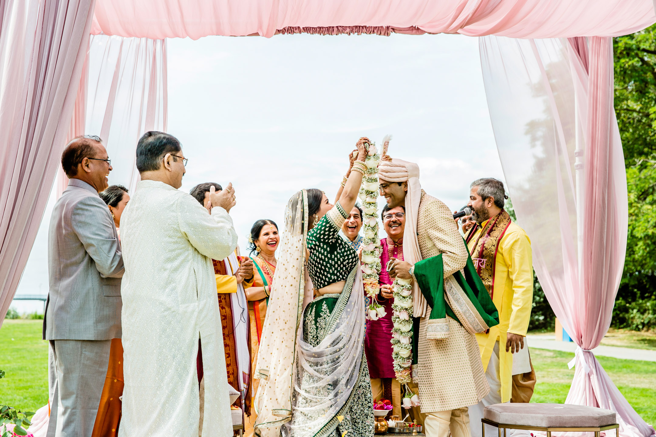 Des Moines Beach Park Indian Wedding by Seattle Wedding Photographer James Thomas Long Photography