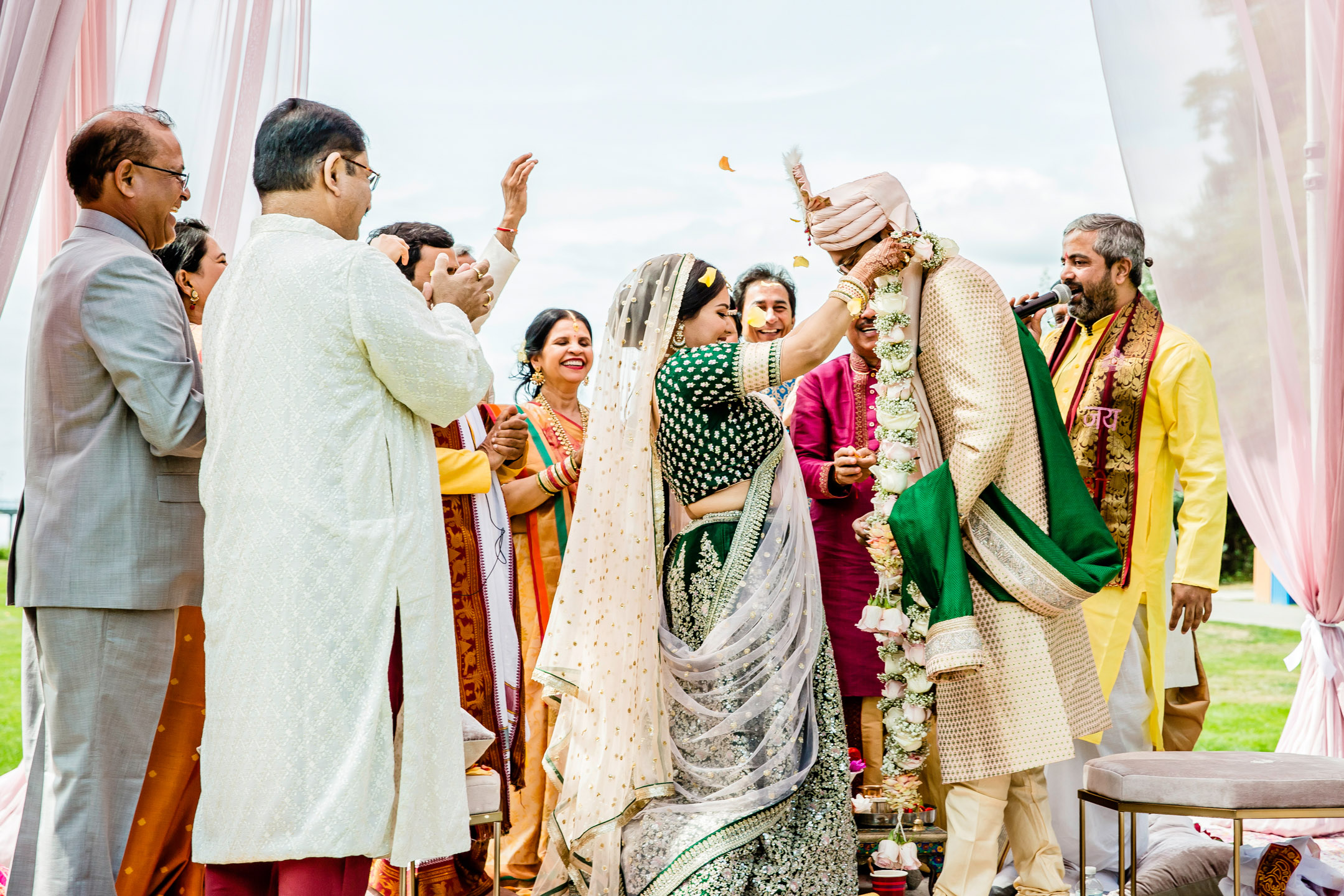 Des Moines Beach Park Indian Wedding by Seattle Wedding Photographer James Thomas Long Photography