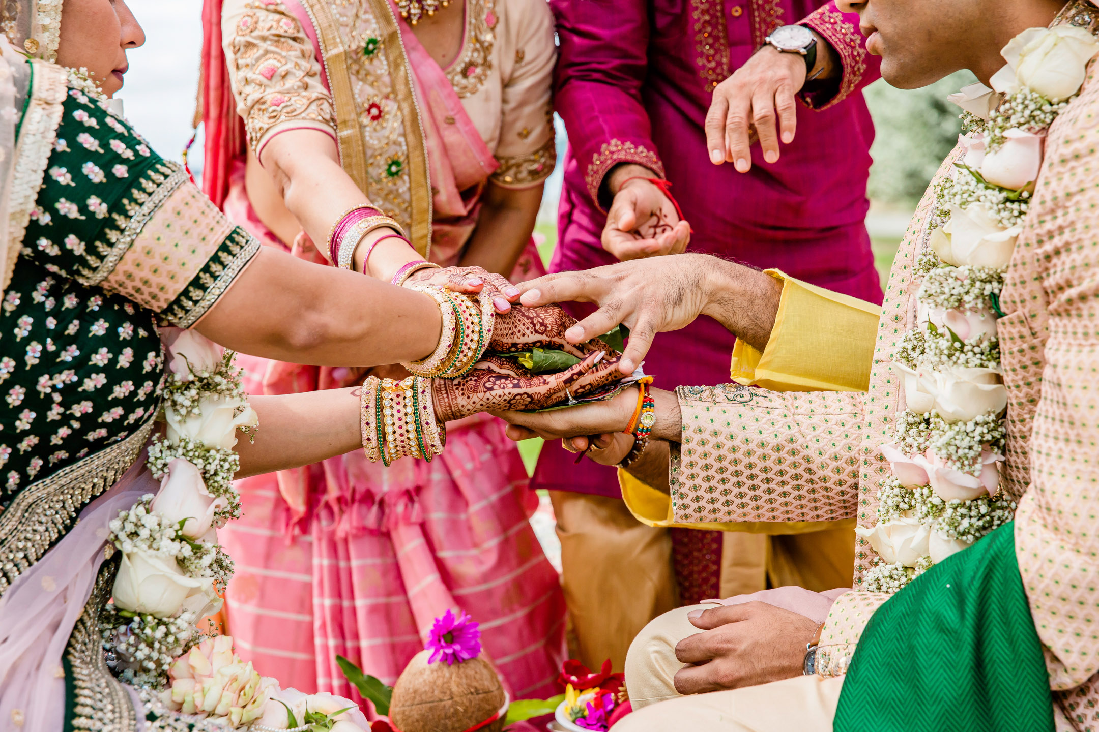 Des Moines Beach Park Indian Wedding by Seattle Wedding Photographer James Thomas Long Photography