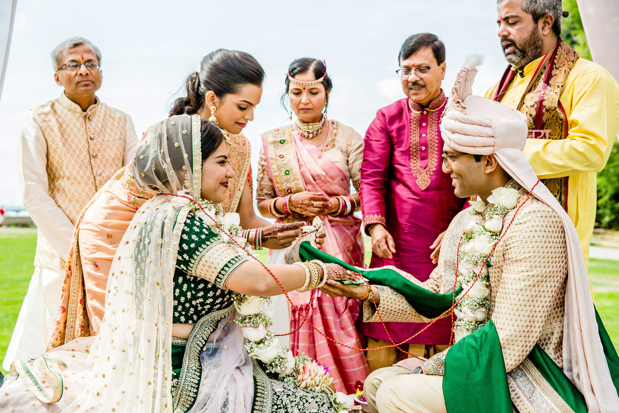 Des Moines Beach Park Indian Wedding by Seattle Wedding Photographer James Thomas Long Photography