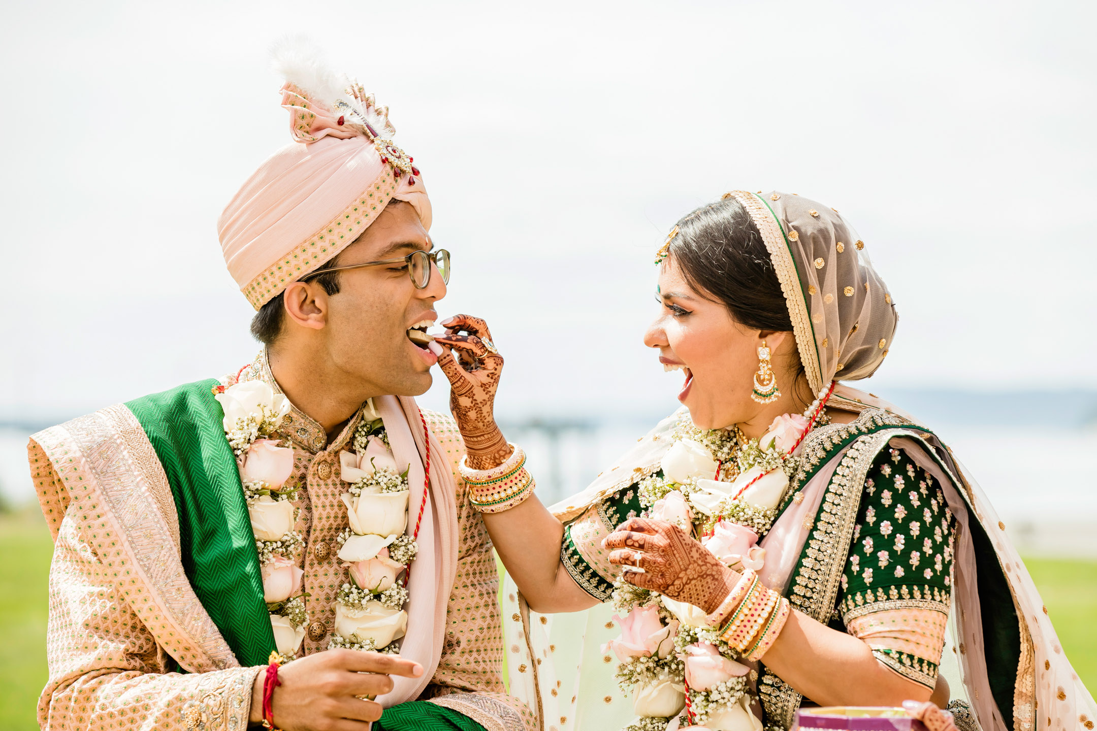 Des Moines Beach Park Indian Wedding by Seattle Wedding Photographer James Thomas Long Photography