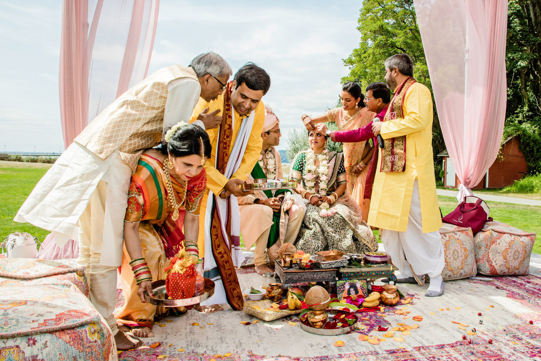 Des Moines Beach Park Indian Wedding by Seattle Wedding Photographer James Thomas Long Photography