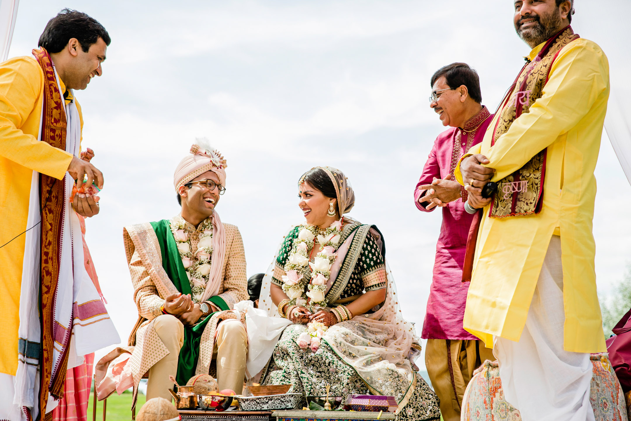 Des Moines Beach Park Indian Wedding by Seattle Wedding Photographer James Thomas Long Photography