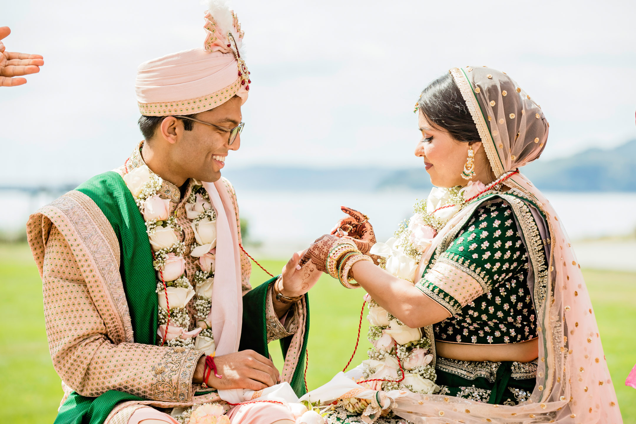 Des Moines Beach Park Indian Wedding by Seattle Wedding Photographer James Thomas Long Photography