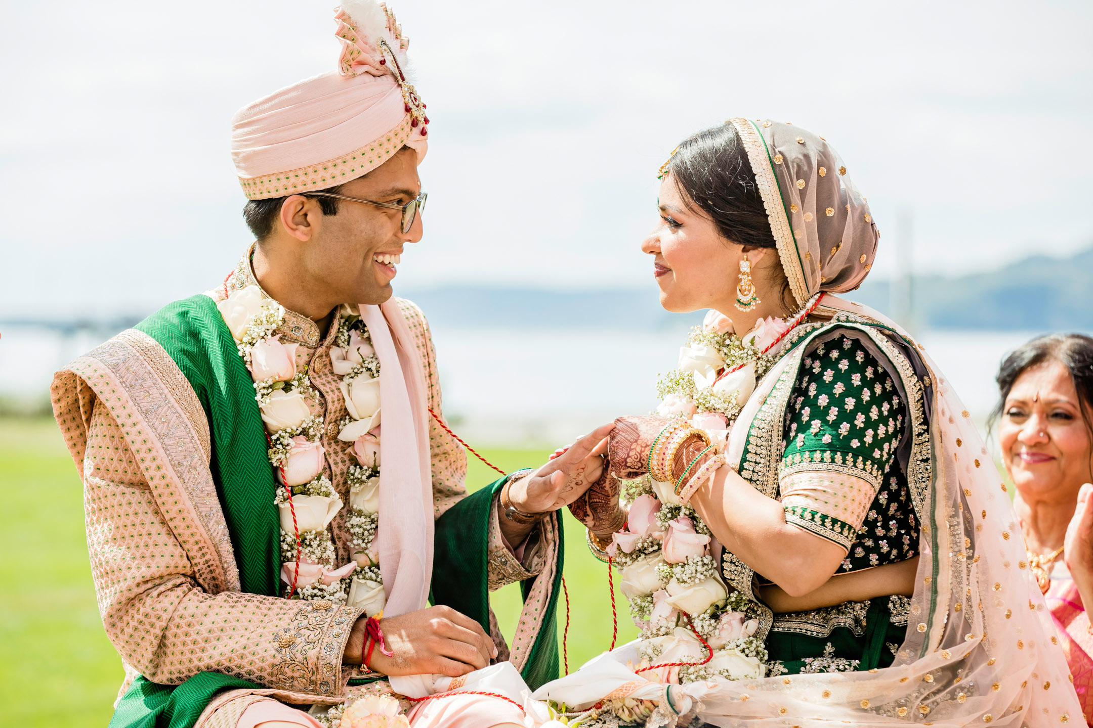 Des Moines Beach Park Indian Wedding by Seattle Wedding Photographer James Thomas Long Photography