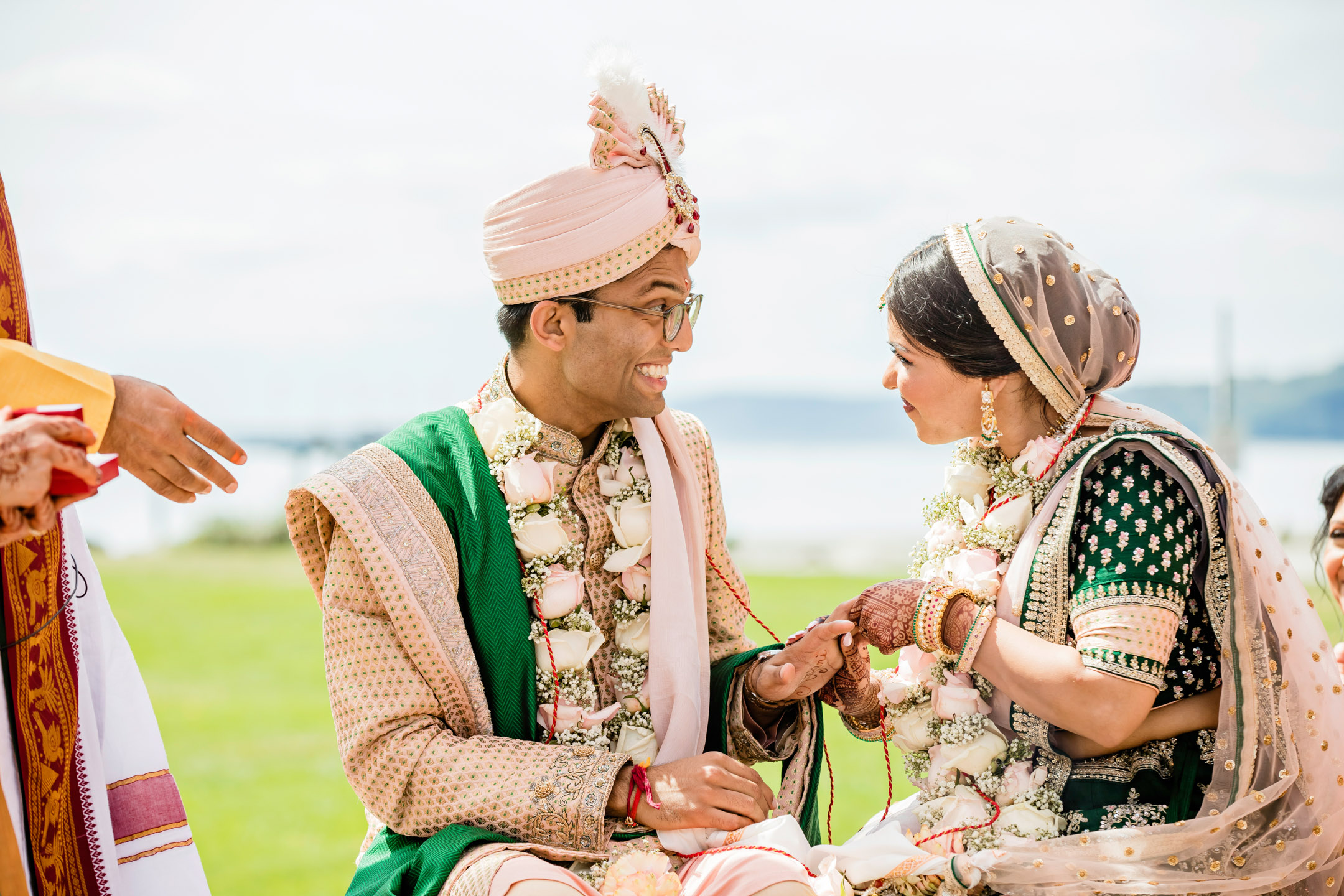 Des Moines Beach Park Indian Wedding by Seattle Wedding Photographer James Thomas Long Photography