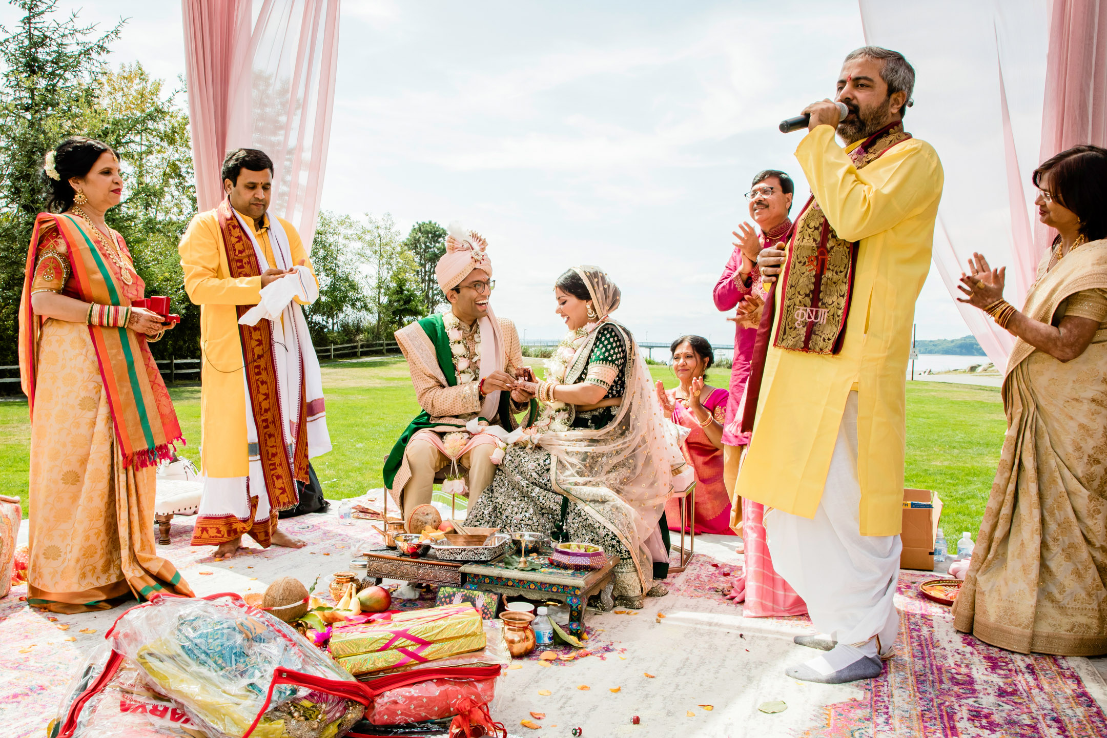 Des Moines Beach Park Indian Wedding by Seattle Wedding Photographer James Thomas Long Photography