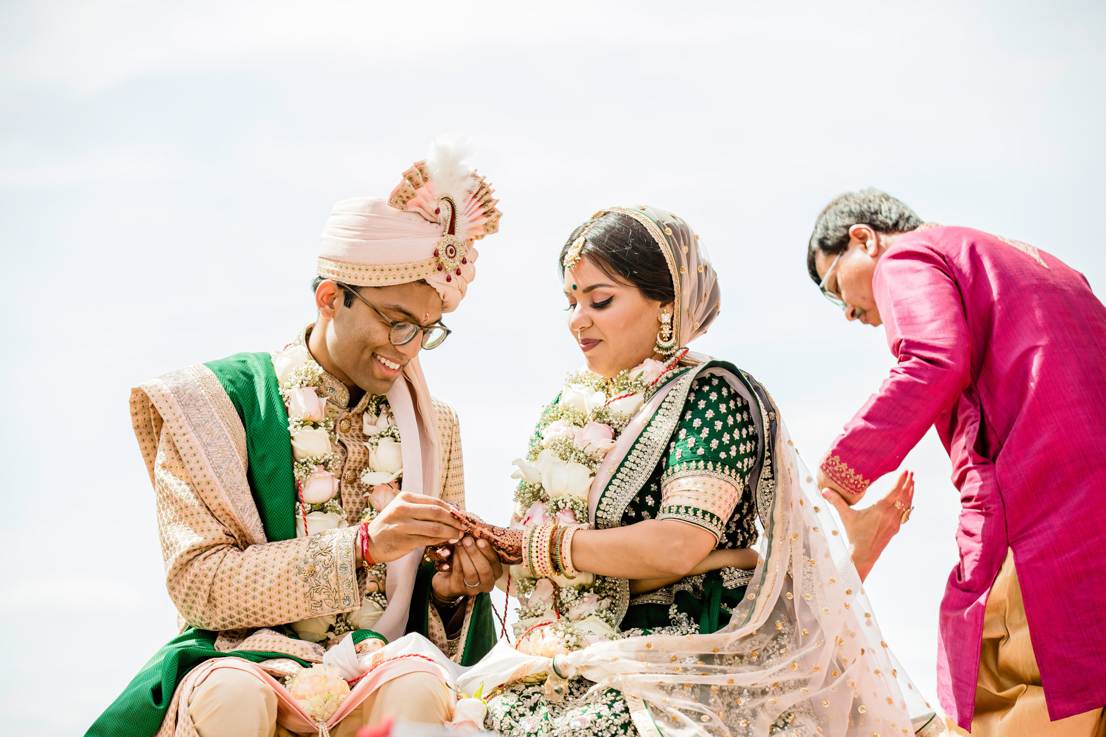 Des Moines Beach Park Indian Wedding by Seattle Wedding Photographer James Thomas Long Photography