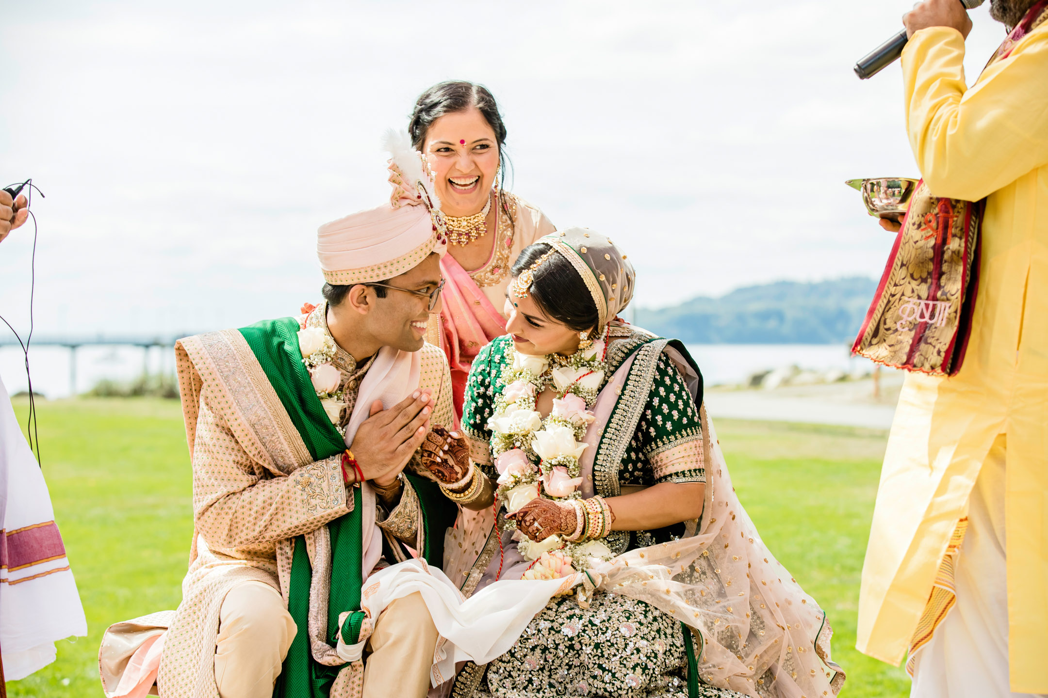 Des Moines Beach Park Indian Wedding by Seattle Wedding Photographer James Thomas Long Photography