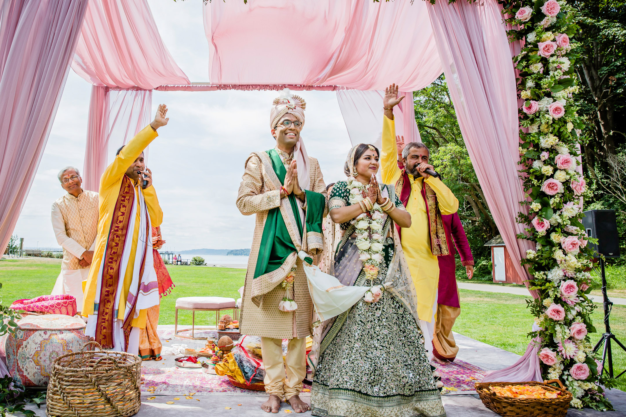 Des Moines Beach Park Indian Wedding by Seattle Wedding Photographer James Thomas Long Photography