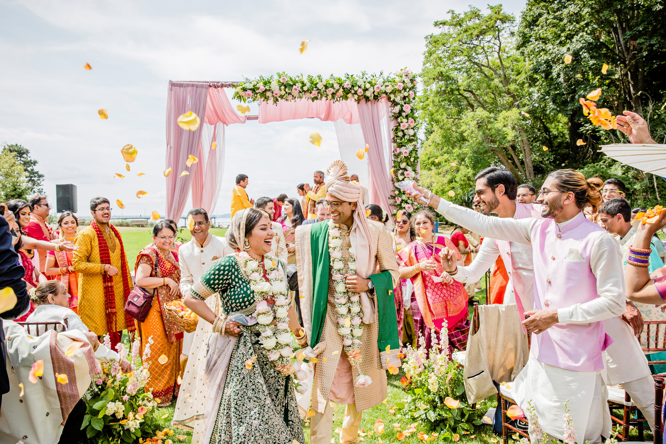 Des Moines Beach Park Indian Wedding by Seattle Wedding Photographer James Thomas Long Photography