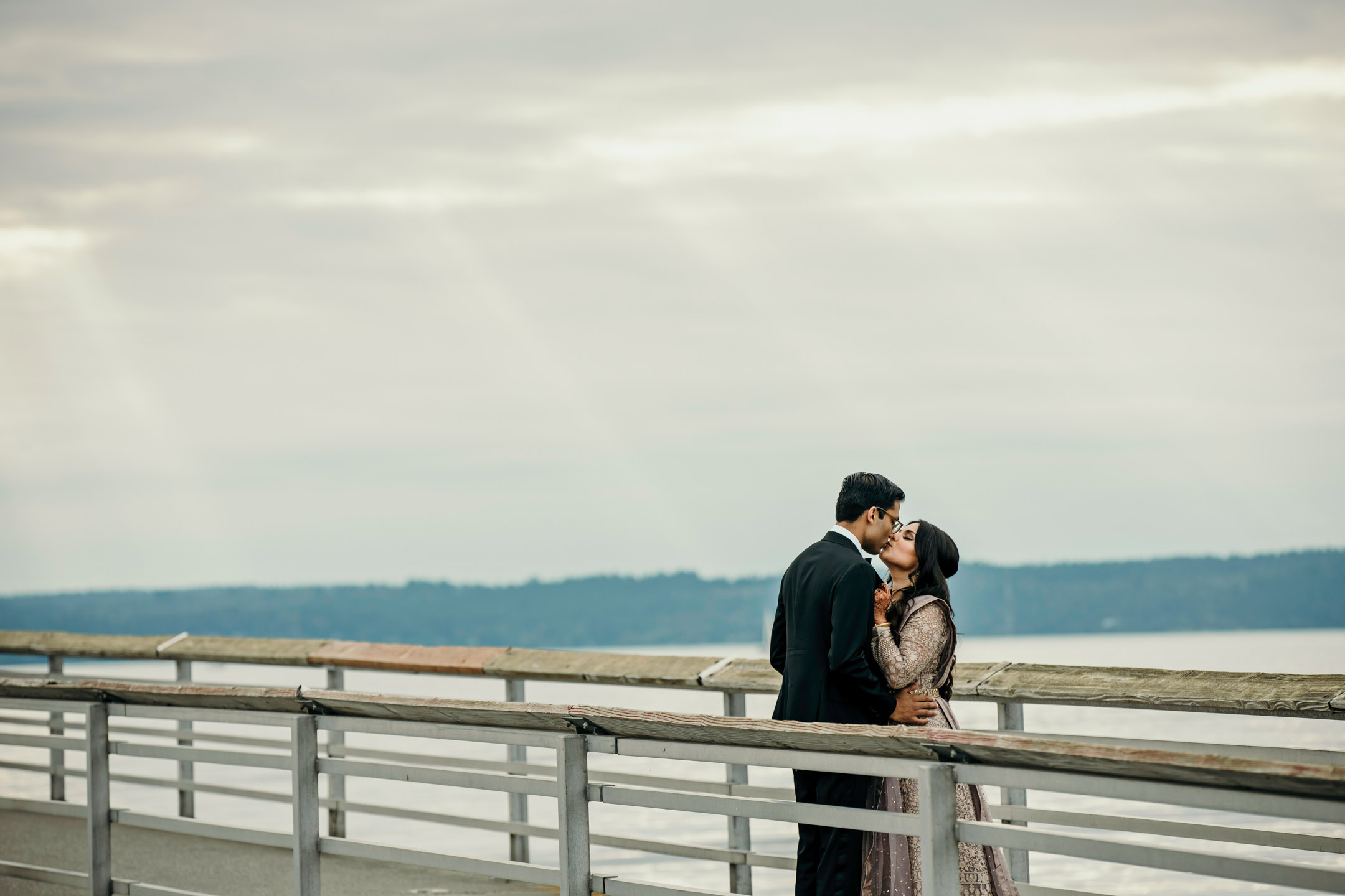 Des Moines Beach Park Indian Wedding by Seattle Wedding Photographer James Thomas Long Photography