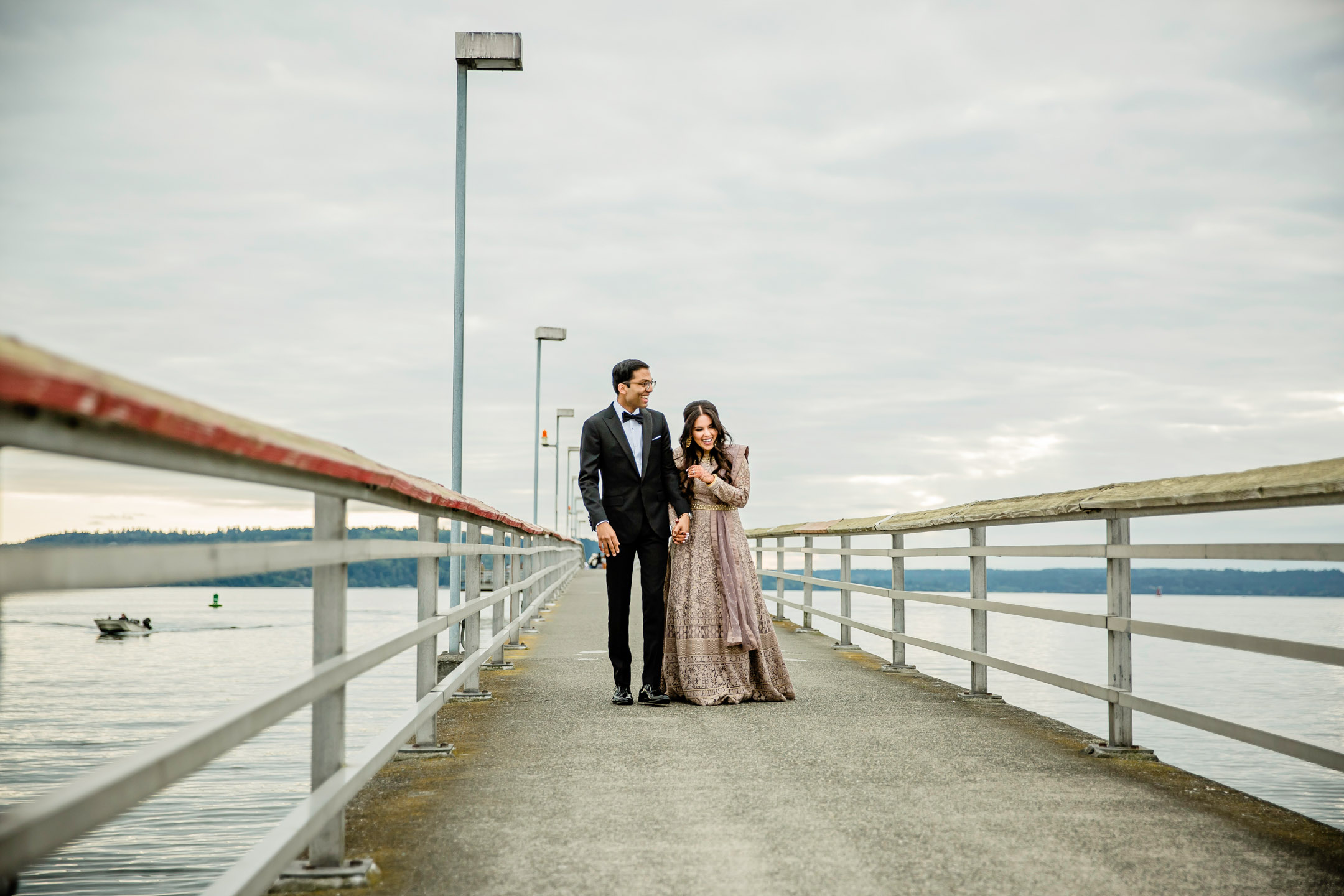 Des Moines Beach Park Indian Wedding by Seattle Wedding Photographer James Thomas Long Photography