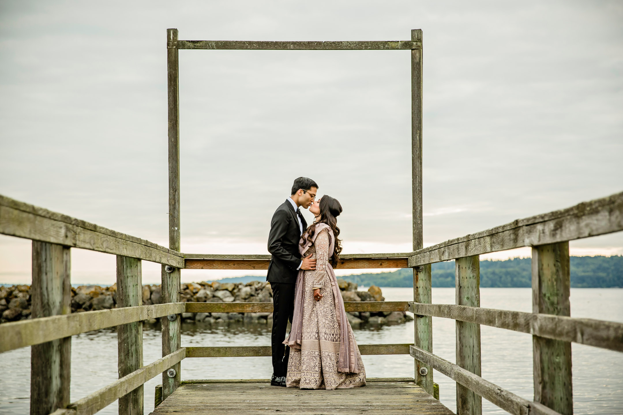 Des Moines Beach Park Indian Wedding by Seattle Wedding Photographer James Thomas Long Photography