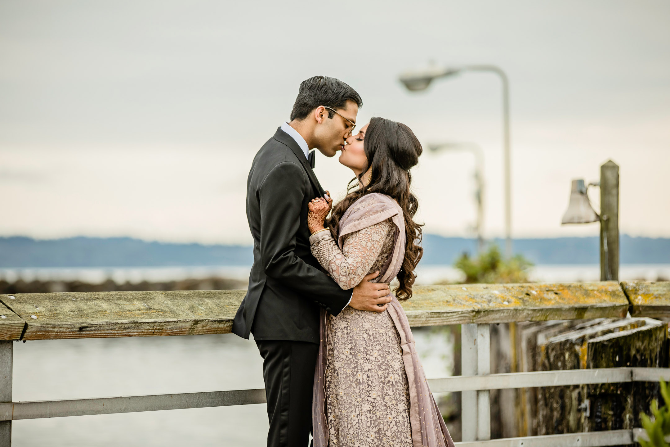 Des Moines Beach Park Indian Wedding by Seattle Wedding Photographer James Thomas Long Photography