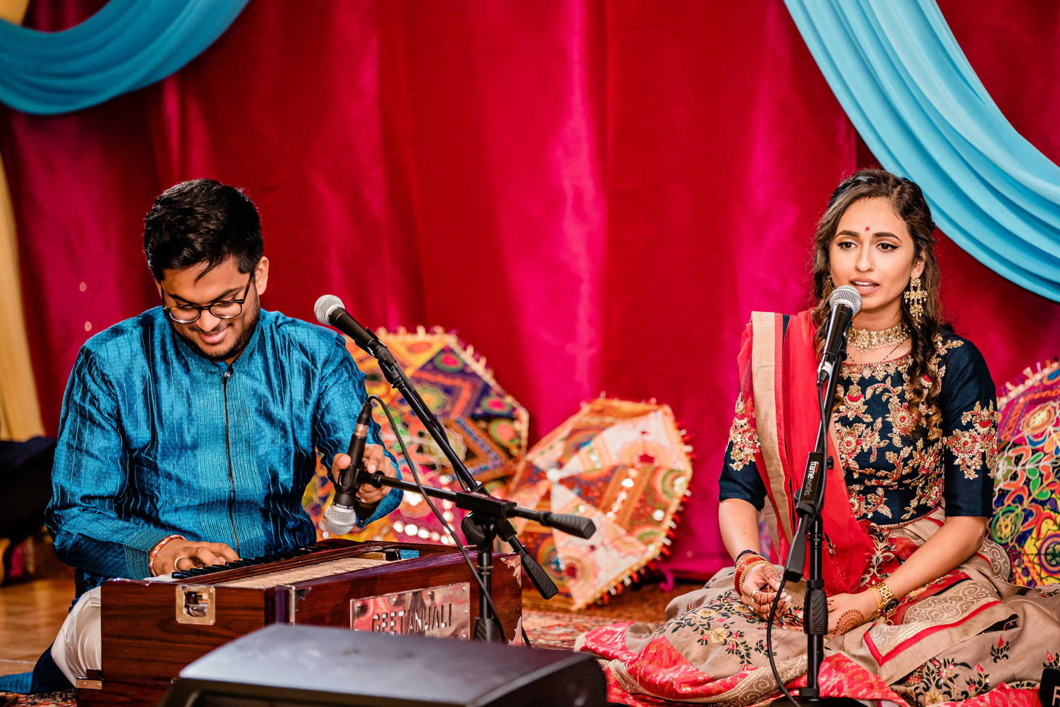 Seattle Airport Marriott wedding Sangeet and Garba by Seattle wedding photographer James Thomas Long Photography