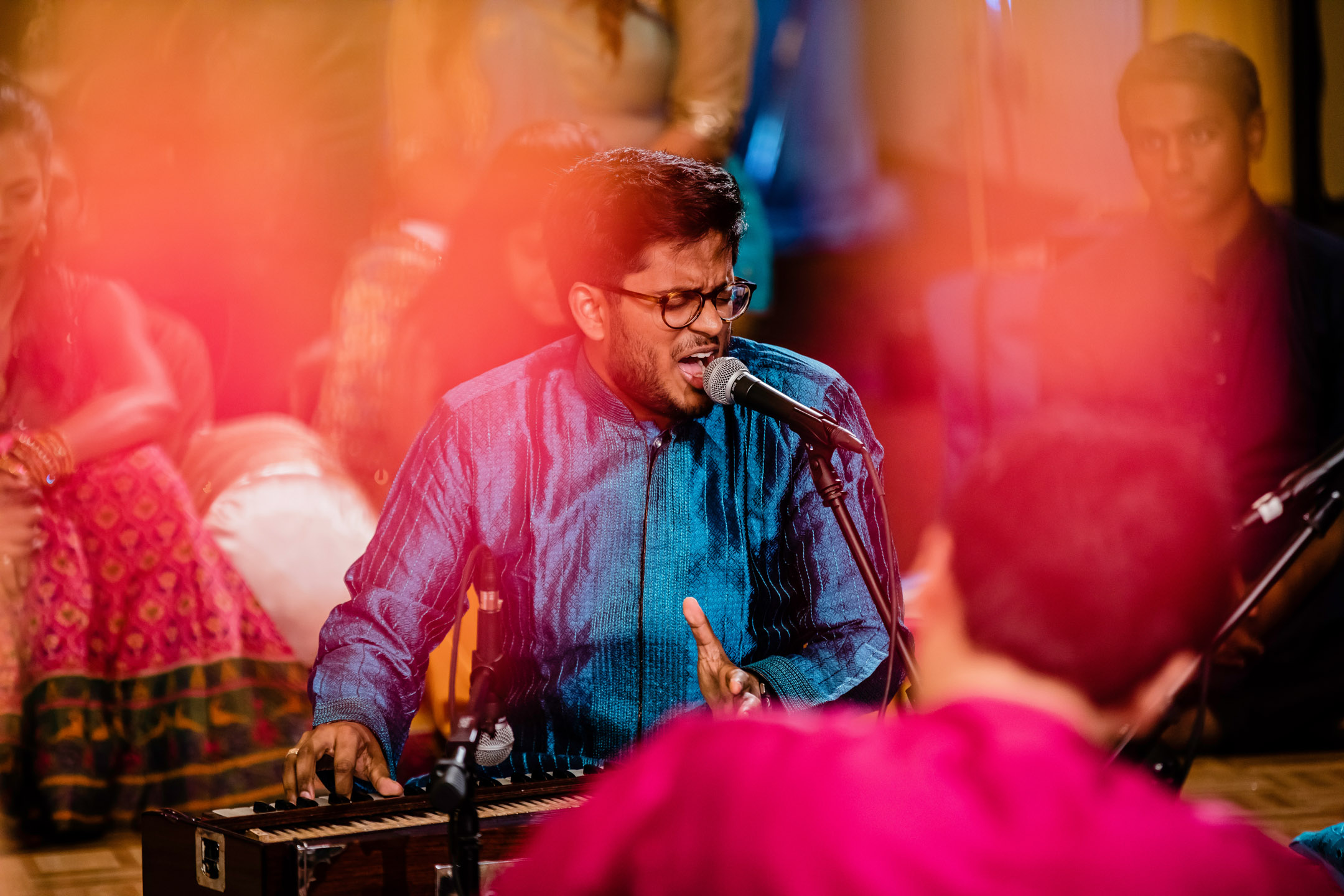 Seattle Airport Marriott wedding Sangeet and Garba by Seattle wedding photographer James Thomas Long Photography