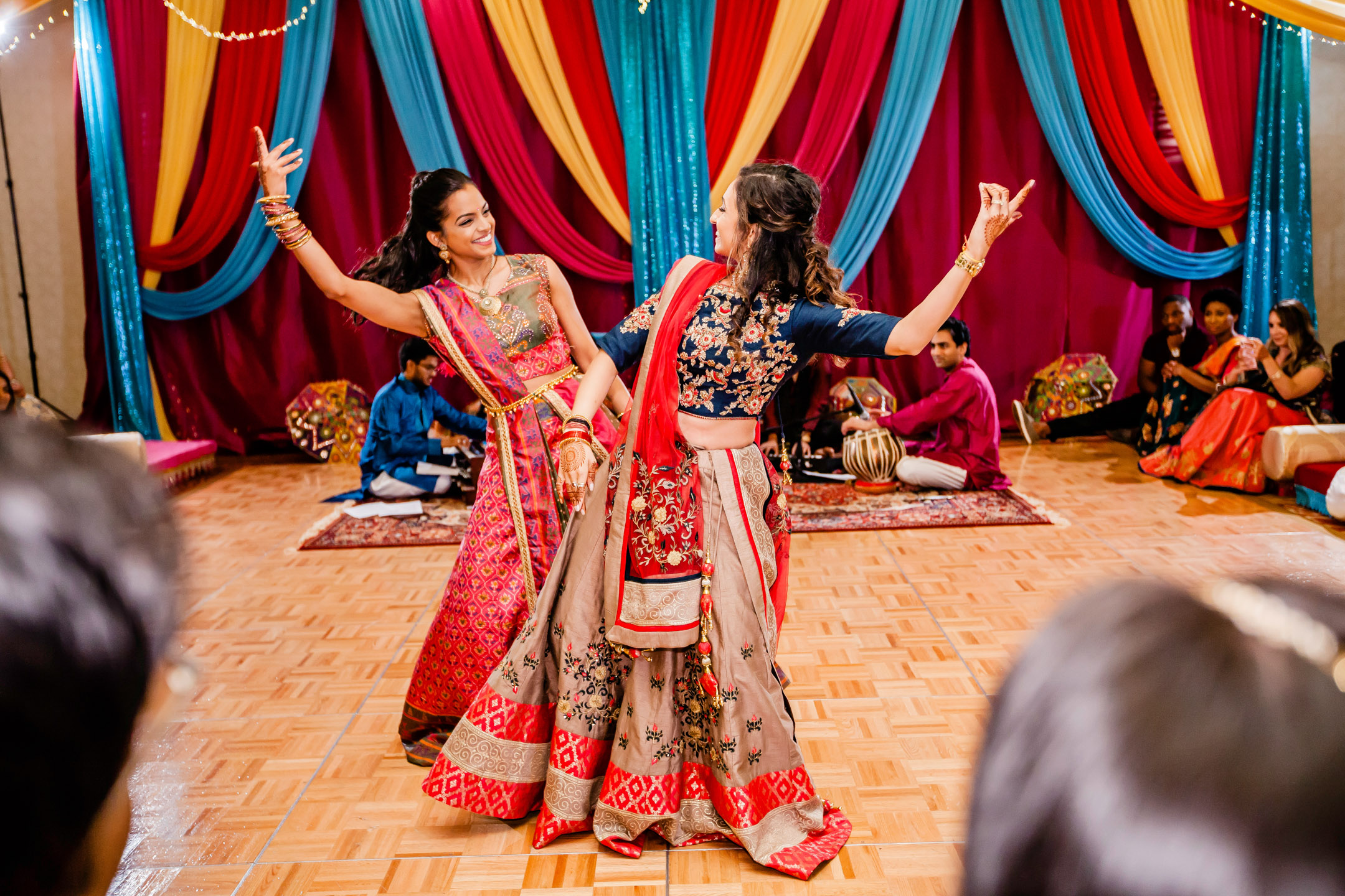 Seattle Airport Marriott wedding Sangeet and Garba by Seattle wedding photographer James Thomas Long Photography